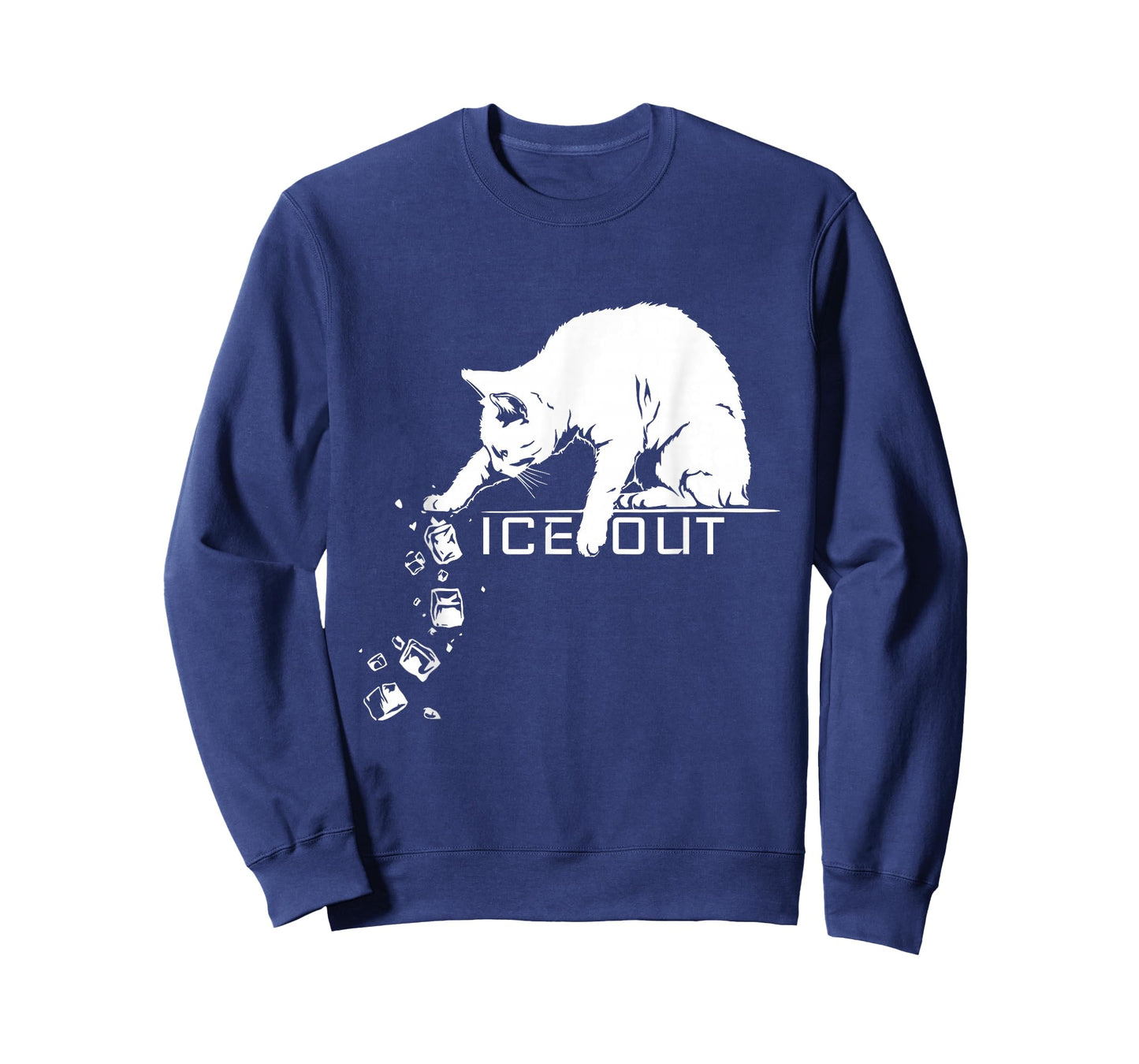 Funny Abolish ICE Out Cat Pushing Icecubes Meme T-Shirt