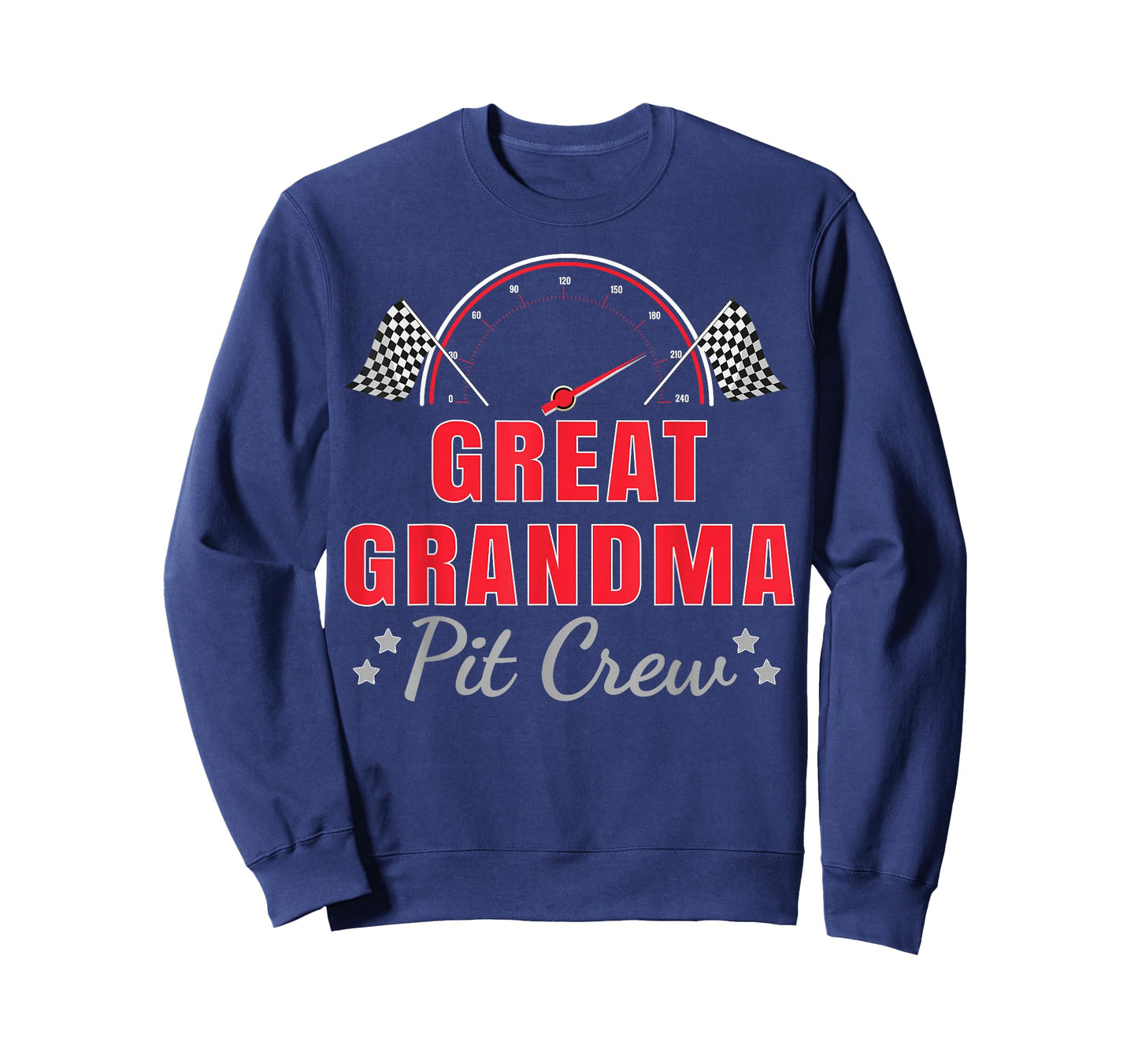 Great Grandma Pit Crew Race Car Driver Birthday Party Racing T-Shirt