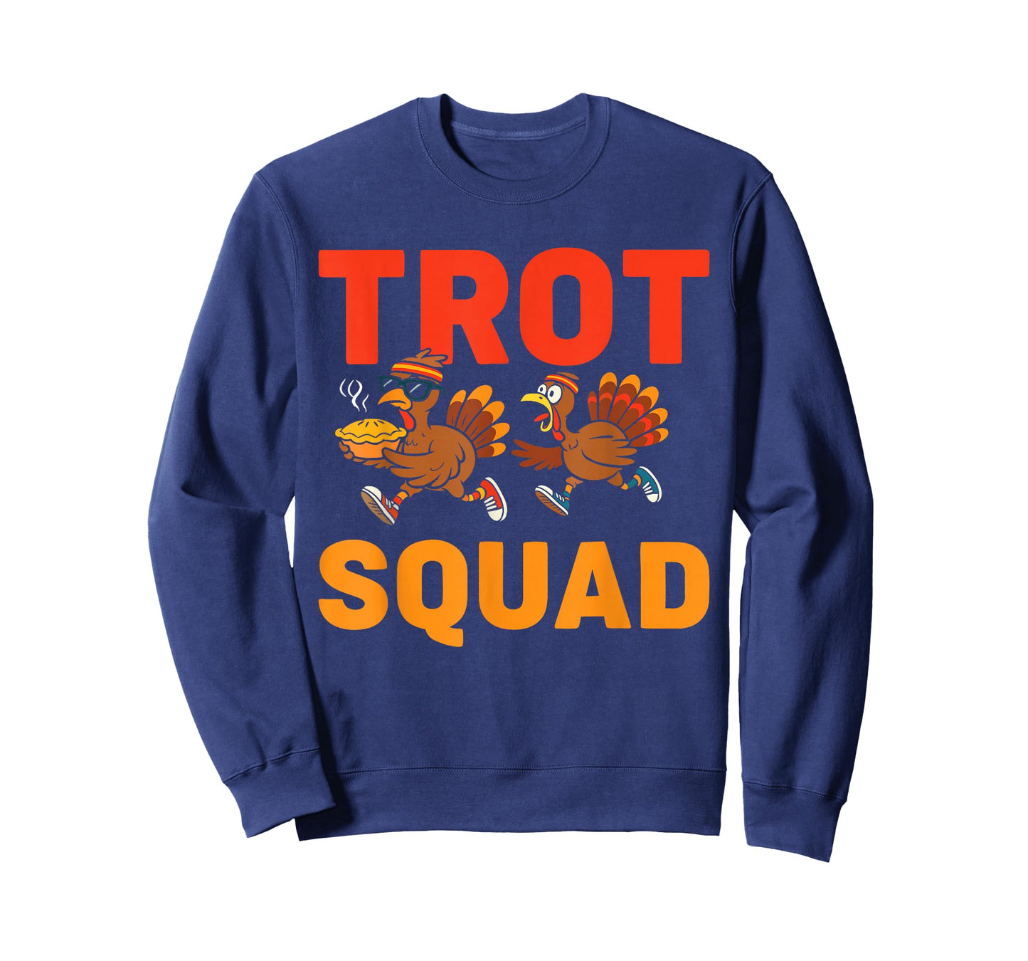Funny Turkey Trot Squad Thanksgiving Turkeys Running for Pie T-Shirt