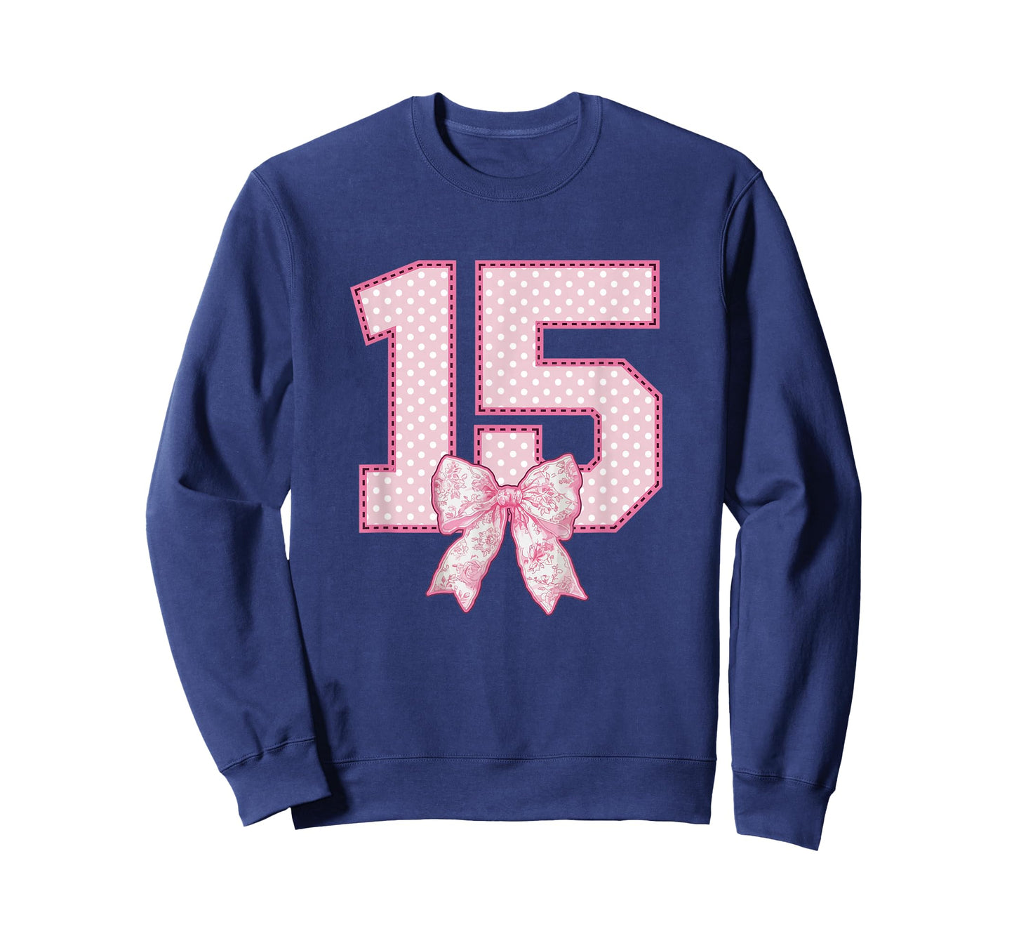 15th Birthday Shirt Girls Coquette Bow 15 Year Old Birthday T-Shirt