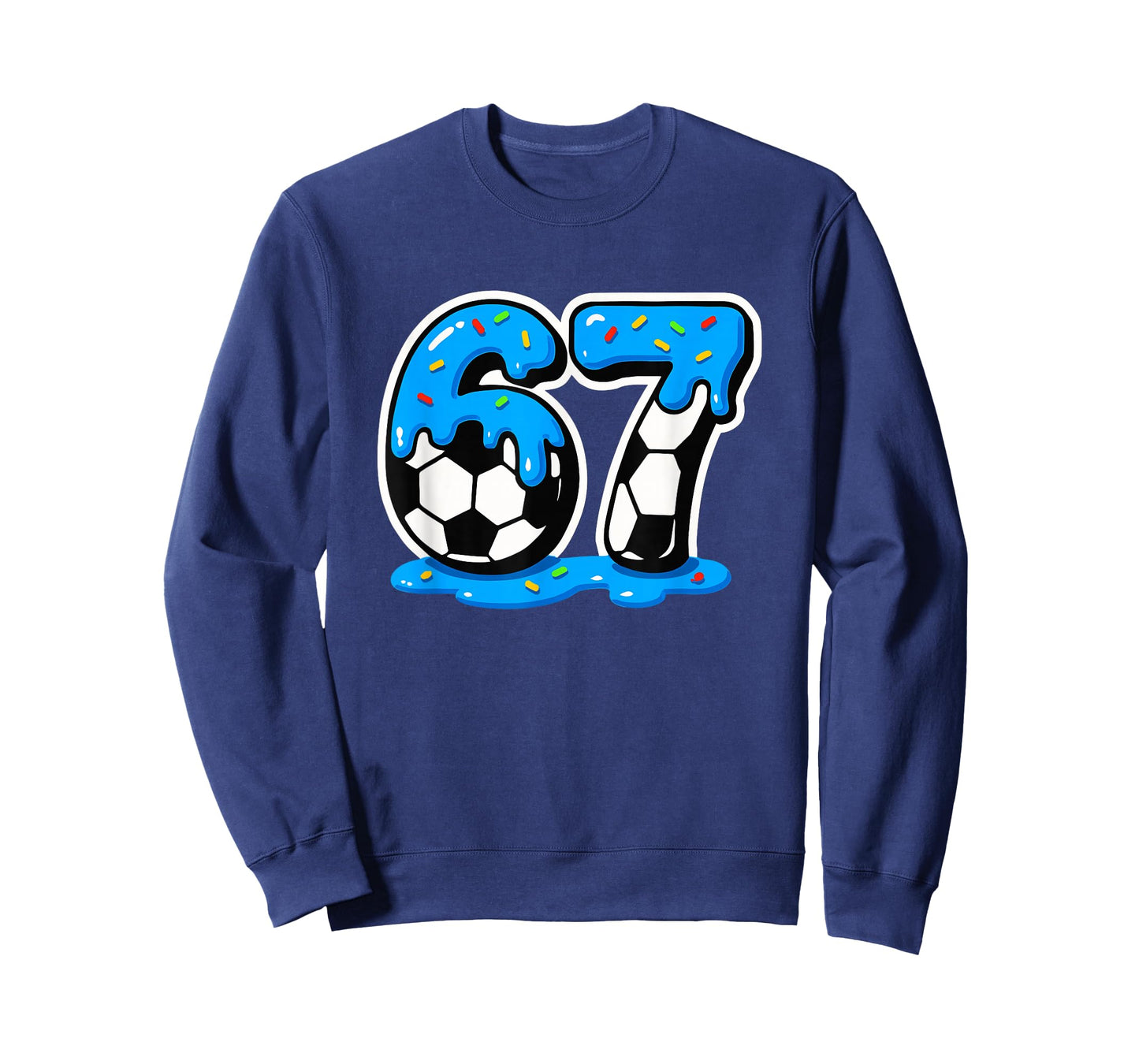 67 Soccer Ice Cream Drip Brain Rot Meme T-Shirt