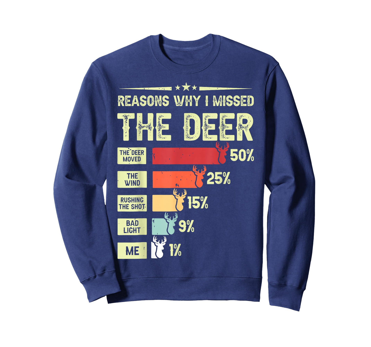 Funny Hunter Reasons Why I Missed The Deer Hunting T-Shirt