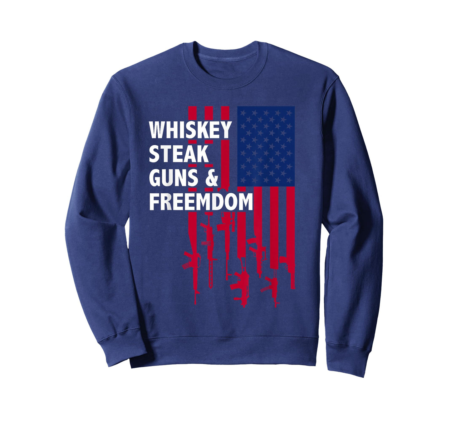 Whiskey Guns Freedom Wild + Rooted Faith Family Nature T-Shirt