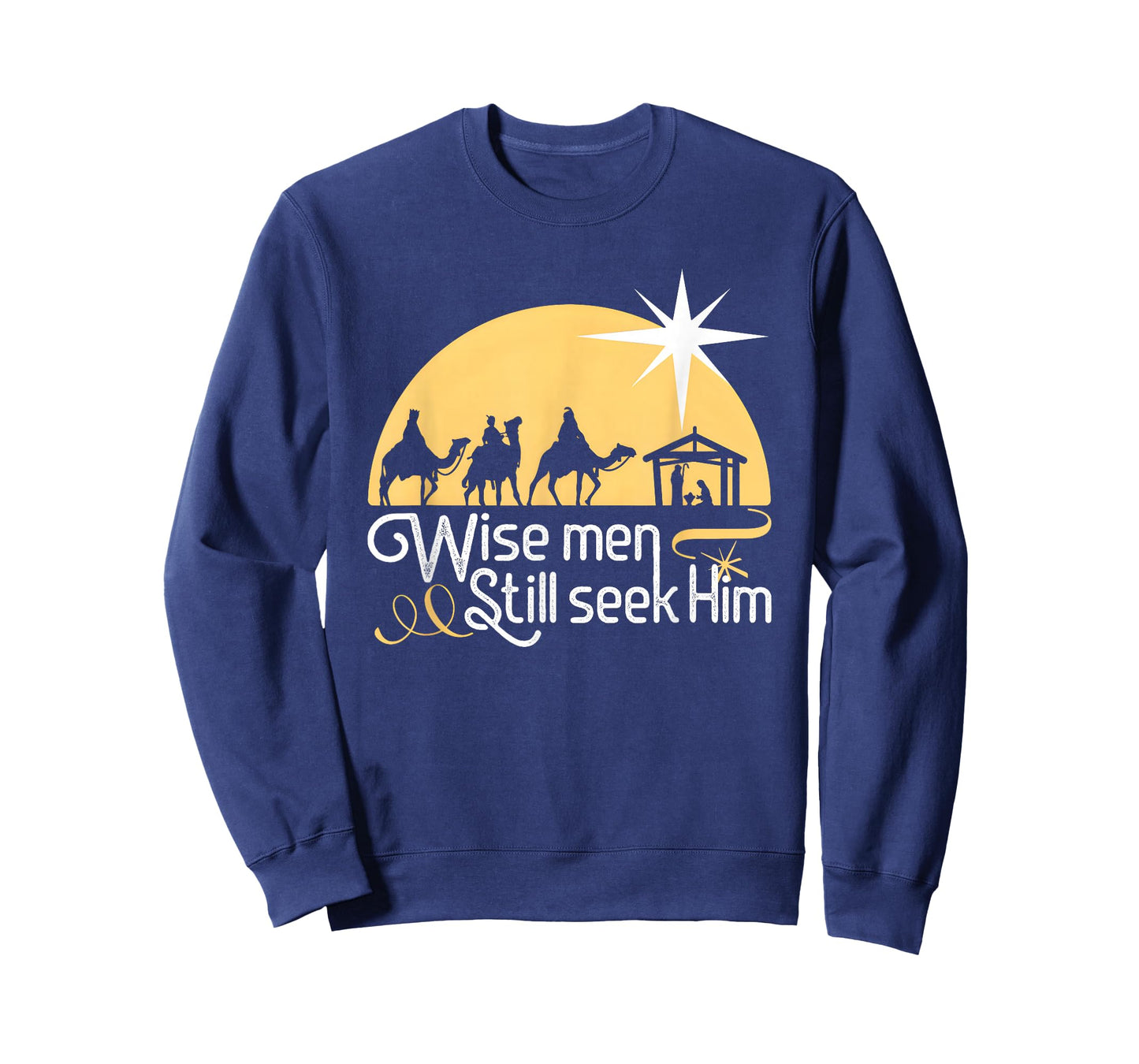 Wise Men Still Seek Him Christian Christmas Jesus Design T-Shirt