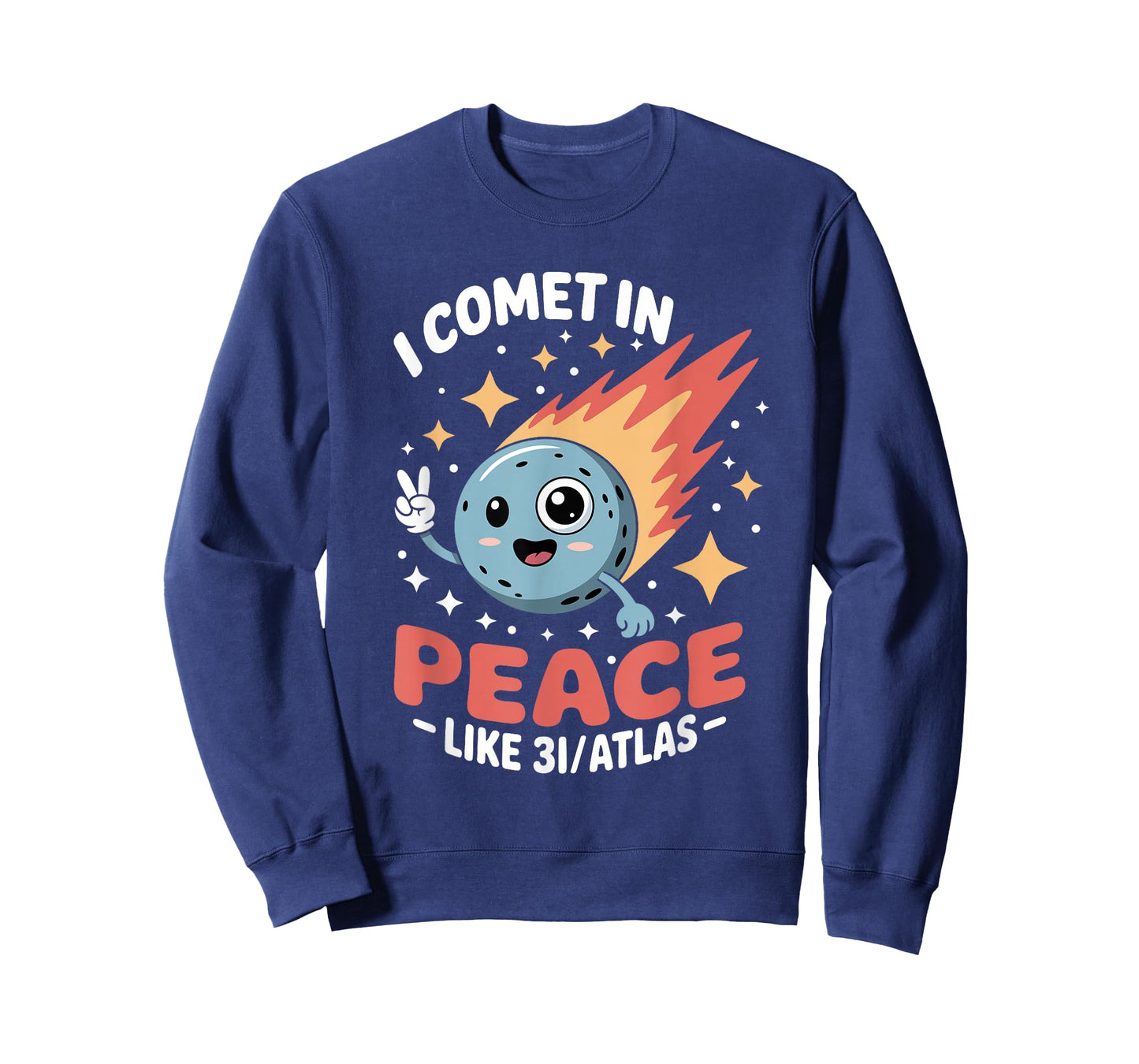 I Comet in Peace UFO Science Pun Interstellar Space 3I/Atlas T-Shirt