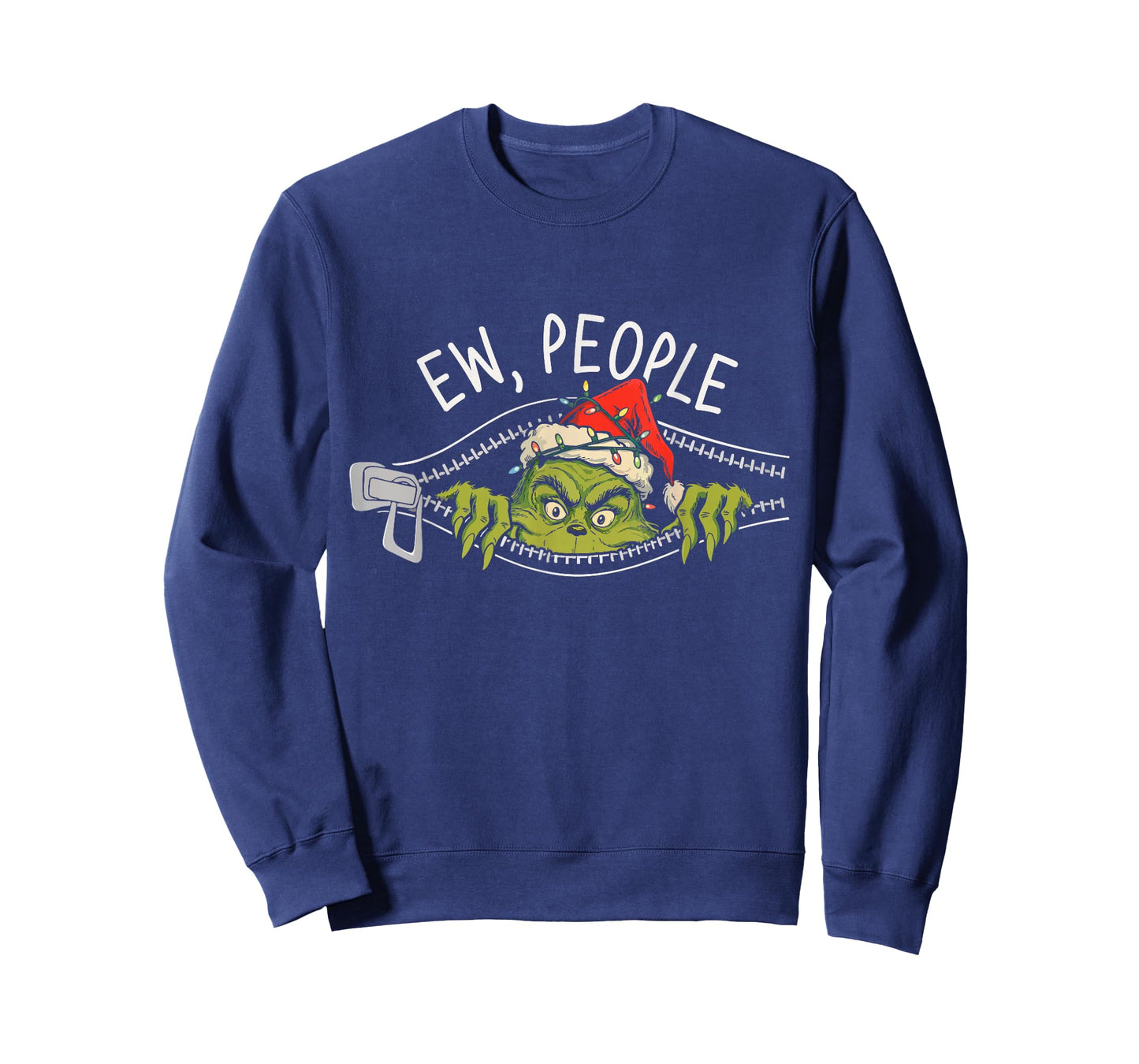Ew People Xmas Funny Santa Sarcastic Anti Social Introvert T-Shirt