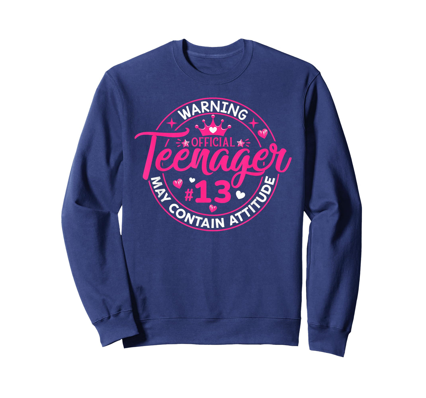 Official Teenager May Containing Attitude 13th Birthday Girl T-Shirt