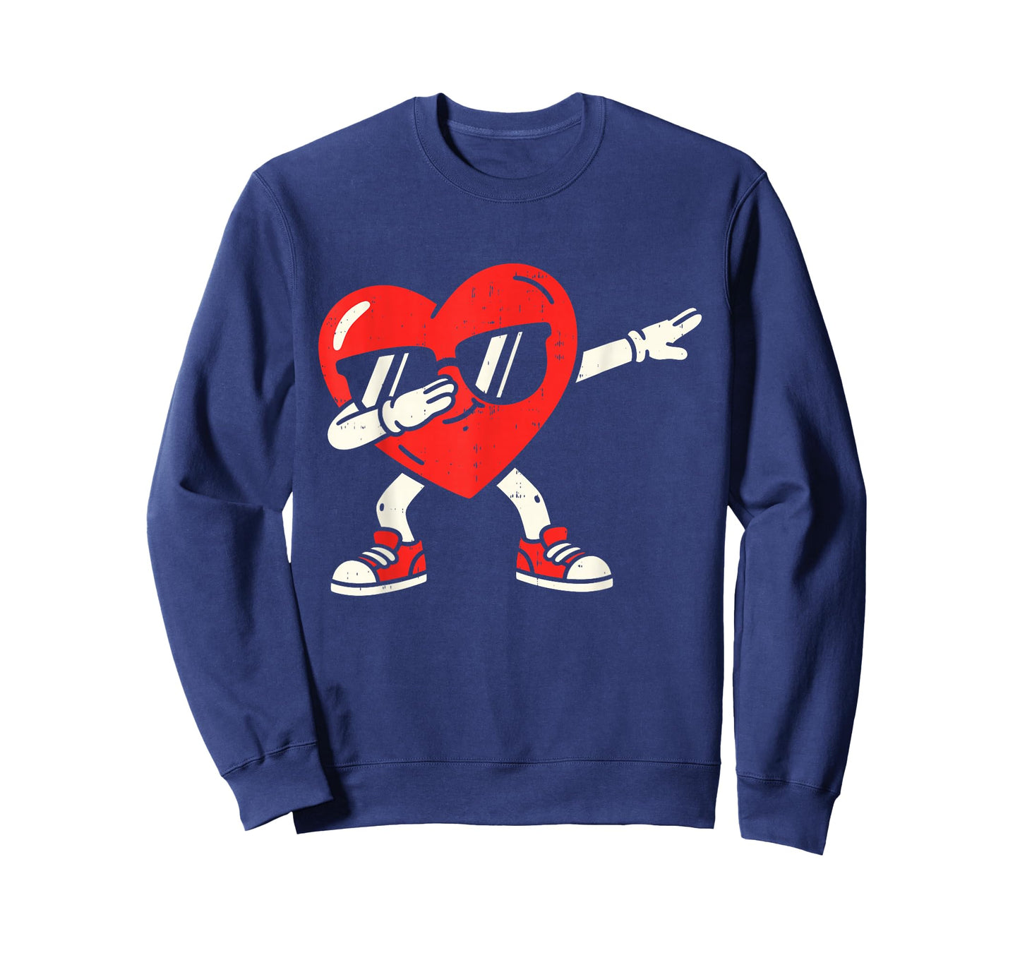 Dabbing Heart Dab Valentines Day for Teens Boys Girls Kids T-Shirt