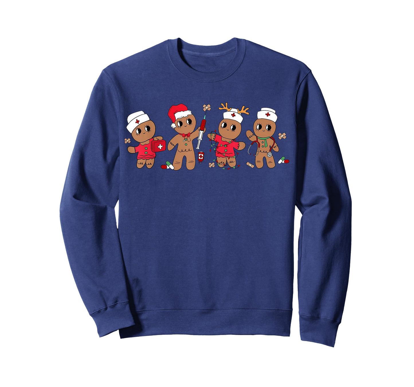 Nurse Cute Gingerbread Christmas Xmas Holiday Nurses Pajamas T-Shirt