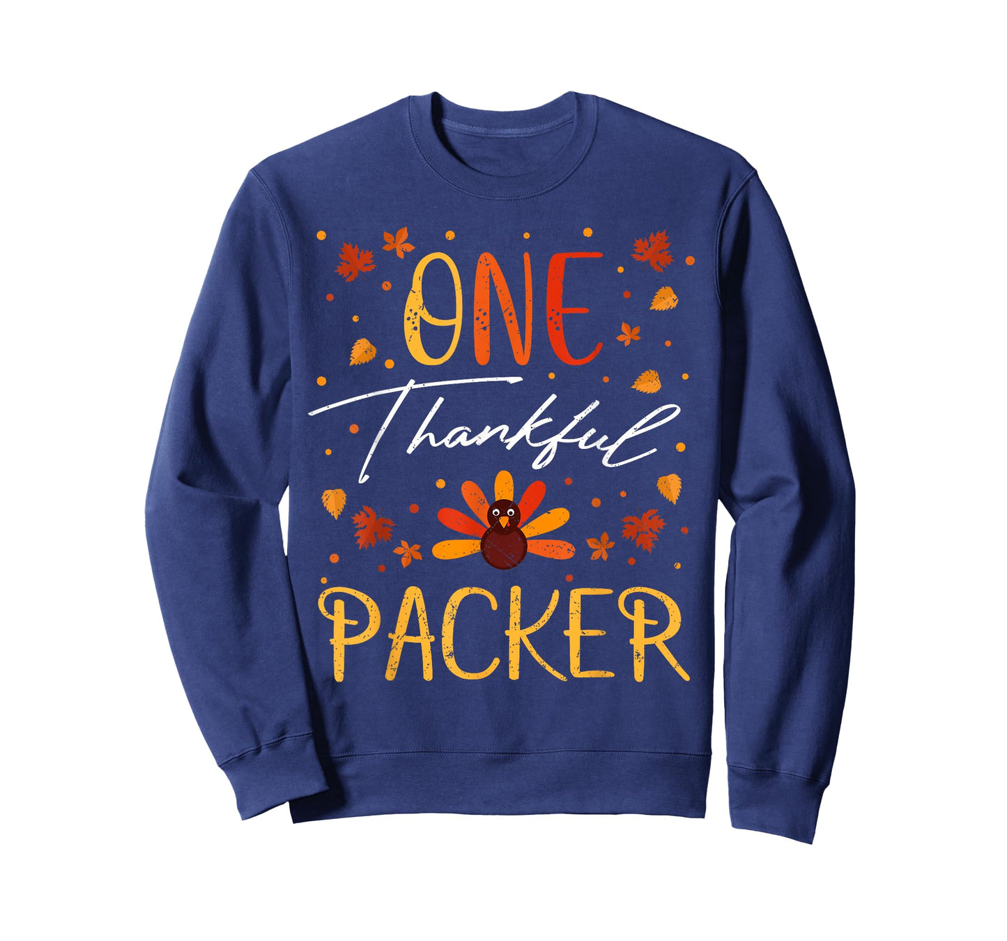 One Thankful Packer Thanksgiving Fall Vintage T-Shirt
