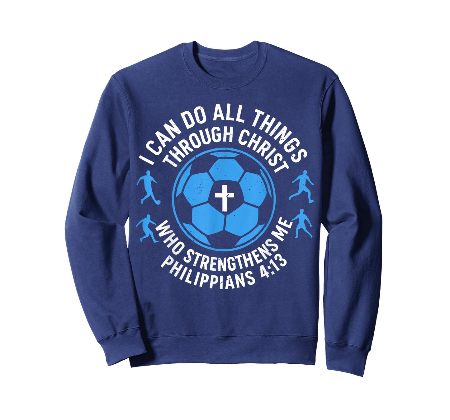 Mens Soccer Christian-Shirt Youth Mens I Can Do All Things T-Shirt