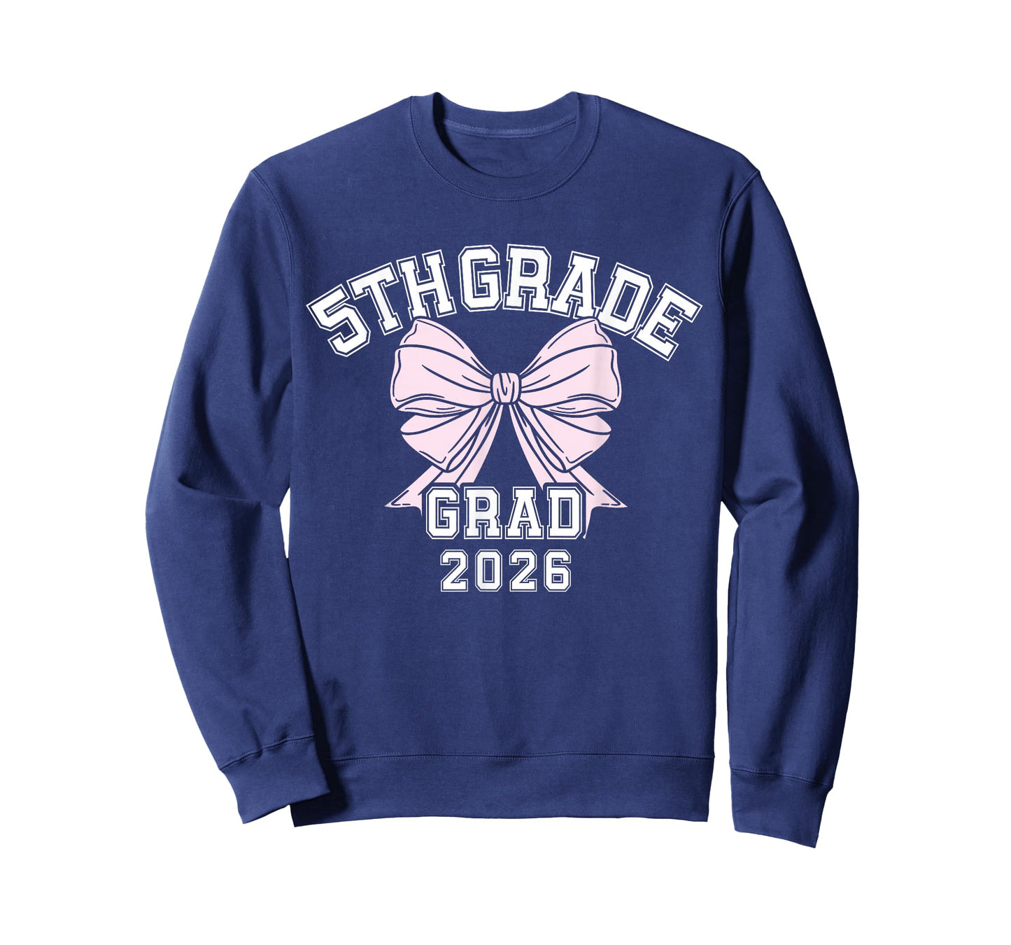 Fifth 5th Grade Grad 2026 Bow Elementary School Graduate T-Shirt