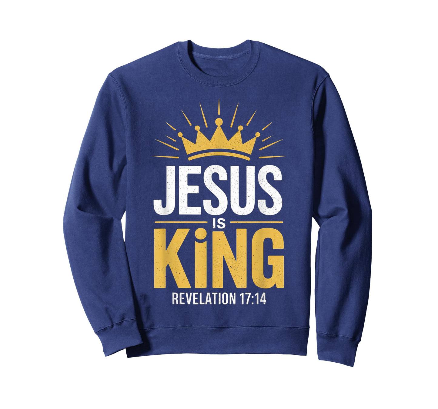 Jesus is King Revelation 17:14 - Christian Religious Bible T-Shirt