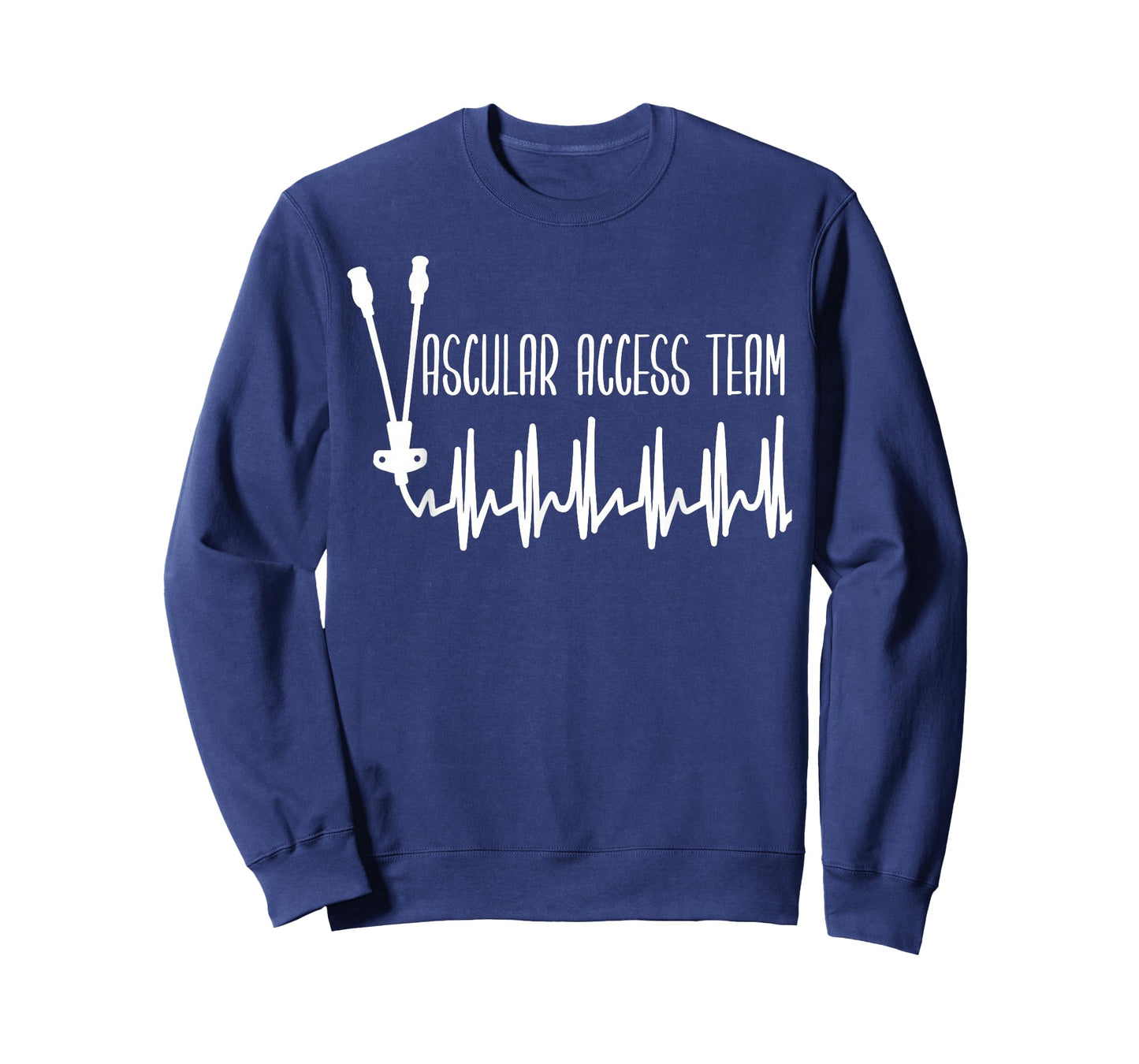 Retro Heartbeat Vascular Access Team PICC Nurse IV Therapy T-Shirt