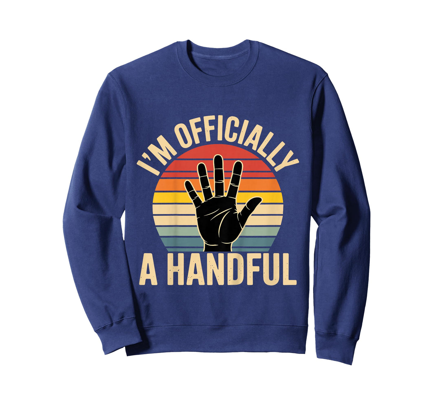 Funny I'm Officially A Handful Five 5th Birthday T-Shirt