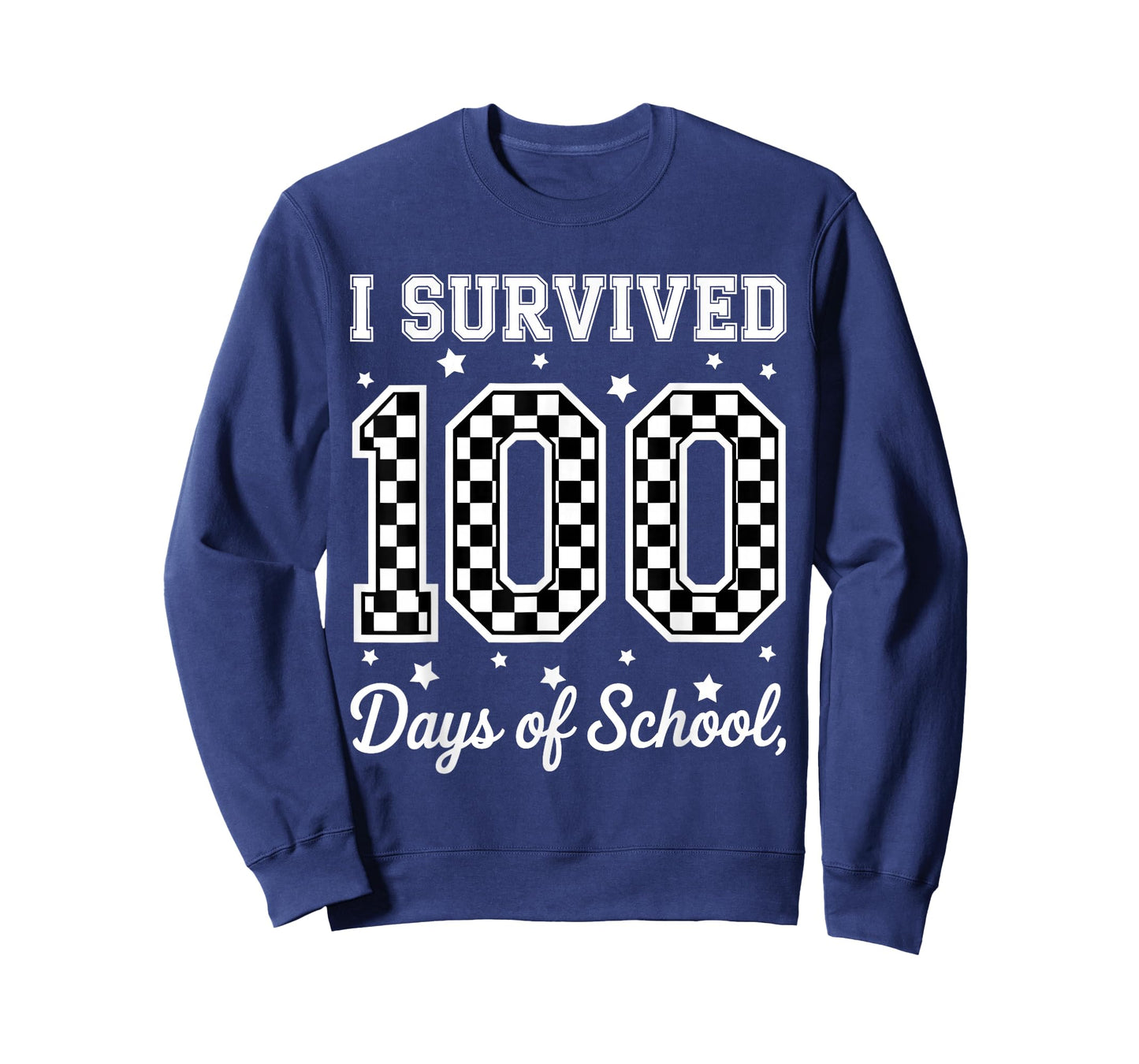 I Survived 100 Day of Me Checkerboard Boy Teacher T-Shirt