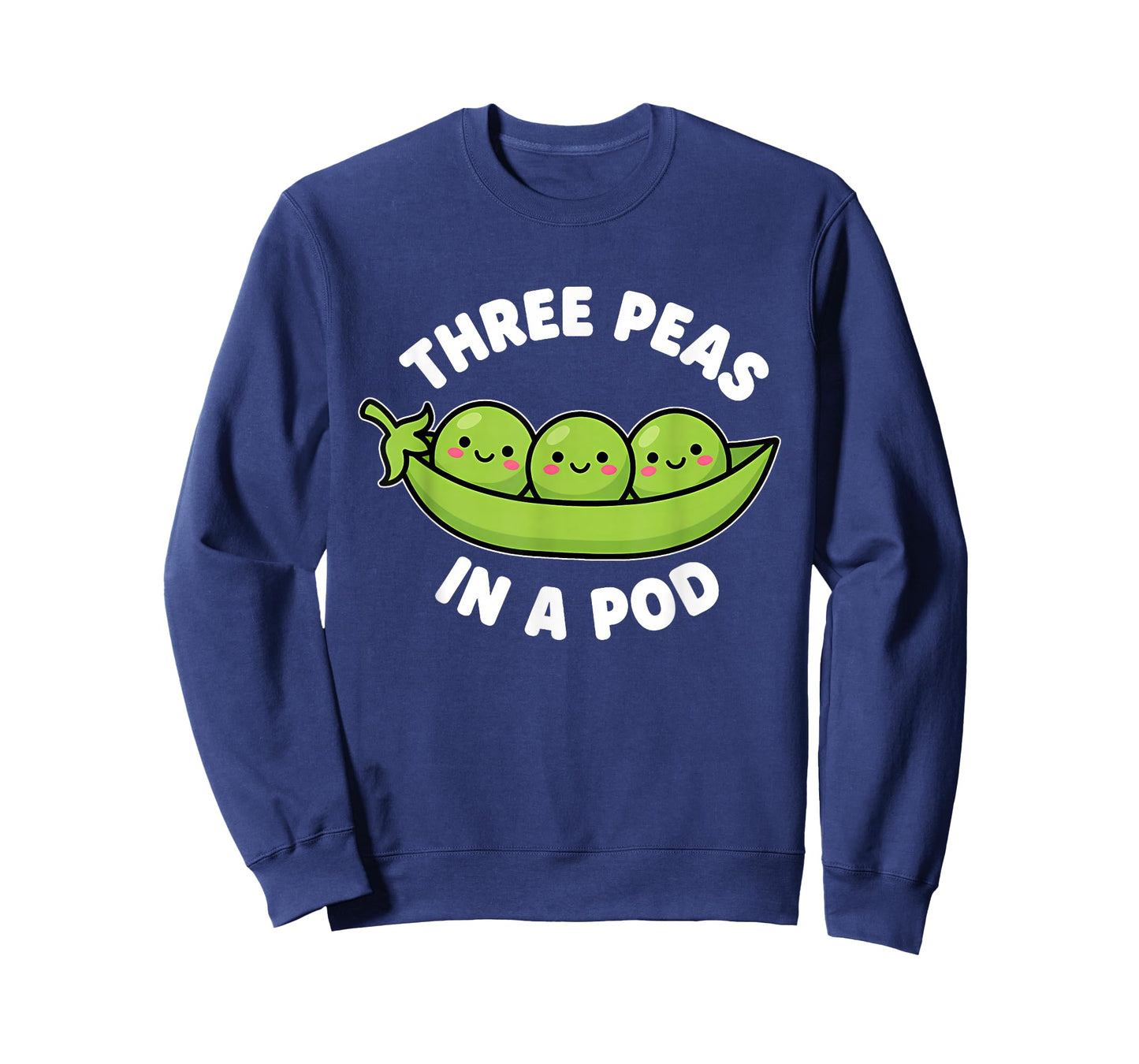 Funny Three Peas in A Pod Cute Kawaii T-Shirt