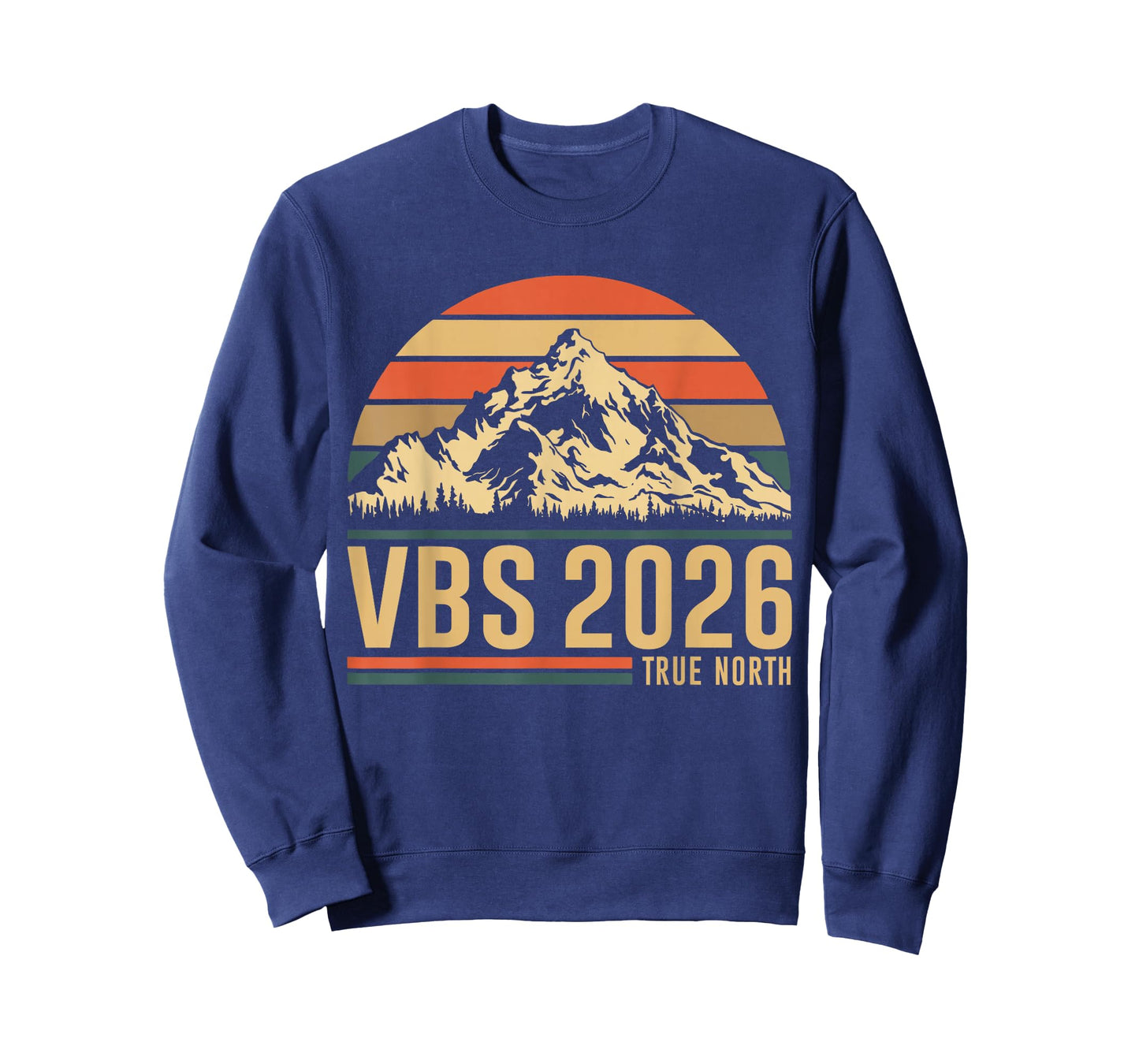 Retro VBS 2026 True North Christian Jesus Summer Camp Hiking T-Shirt
