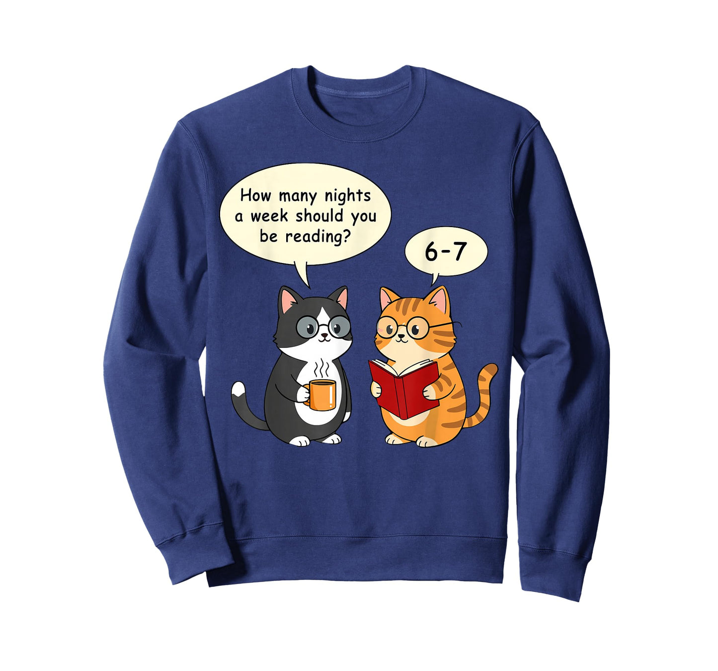 How Many Nights Reading 67 English Teacher Cats Book Lover T-Shirt