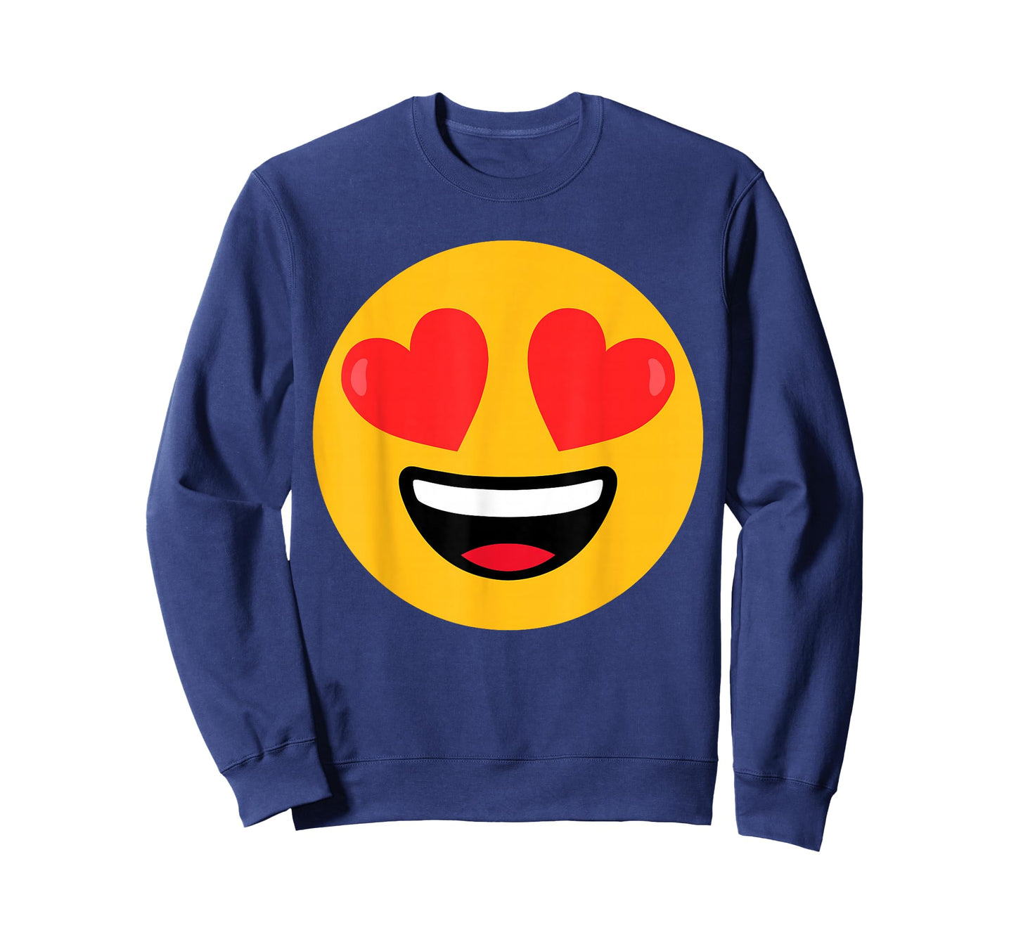 Funny Emoticon Face Grin Hearts Love T-Shirt