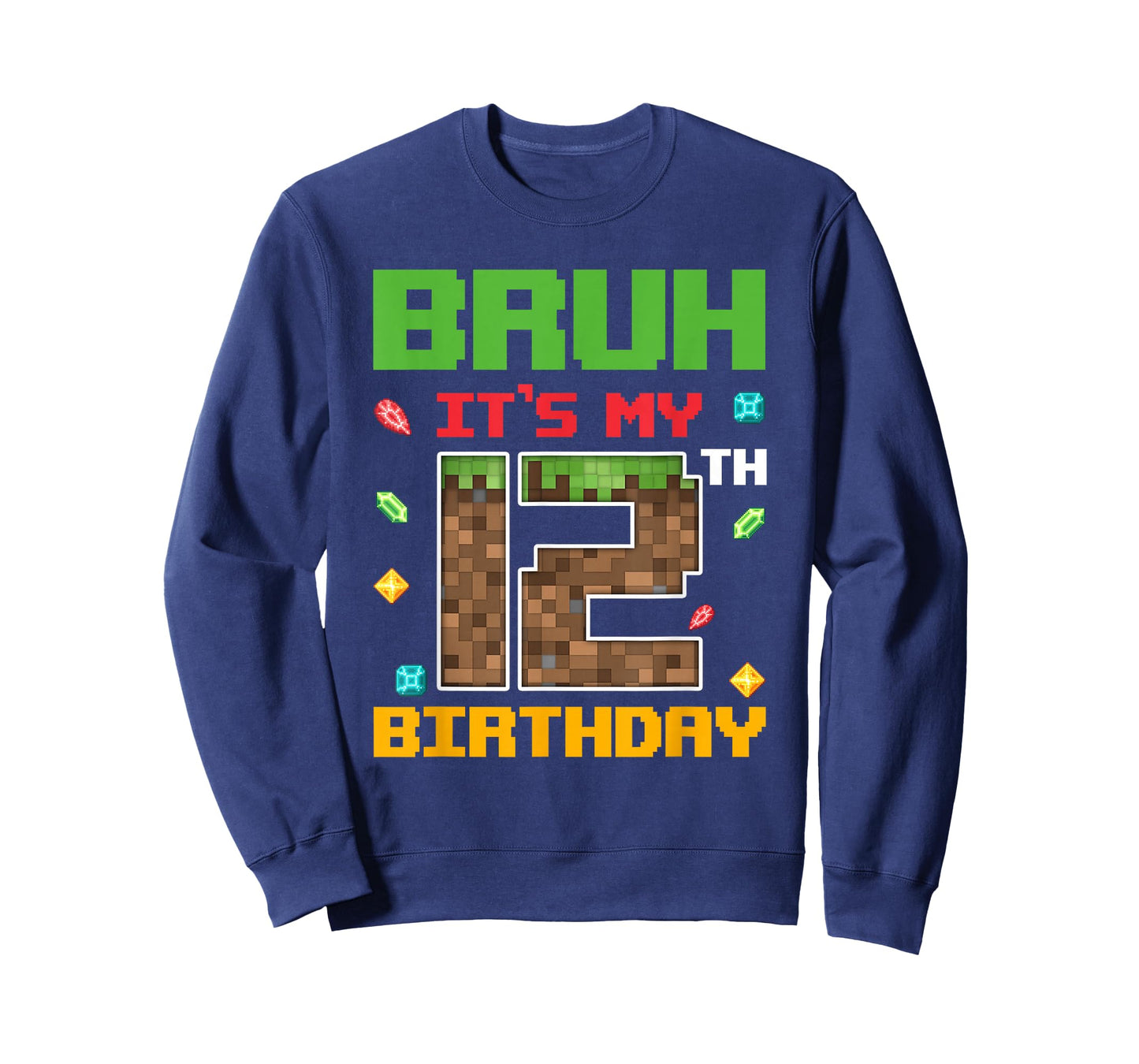 It's My 12th Birthday Boy 12 Years Old Pixel Gamer T-Shirt