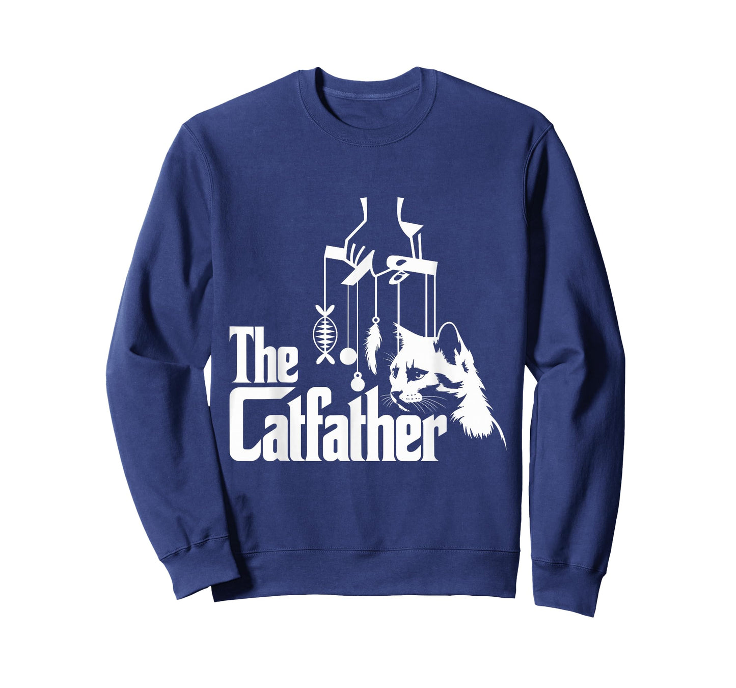 Funny Cat Dad Life The Catfather Fathers Day Mens Vintage T-Shirt