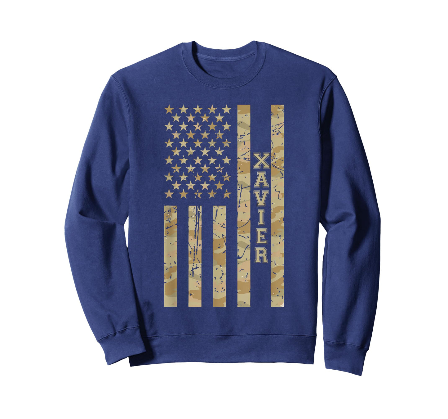 Xavier Desert Camo Distressed American T-Shirt