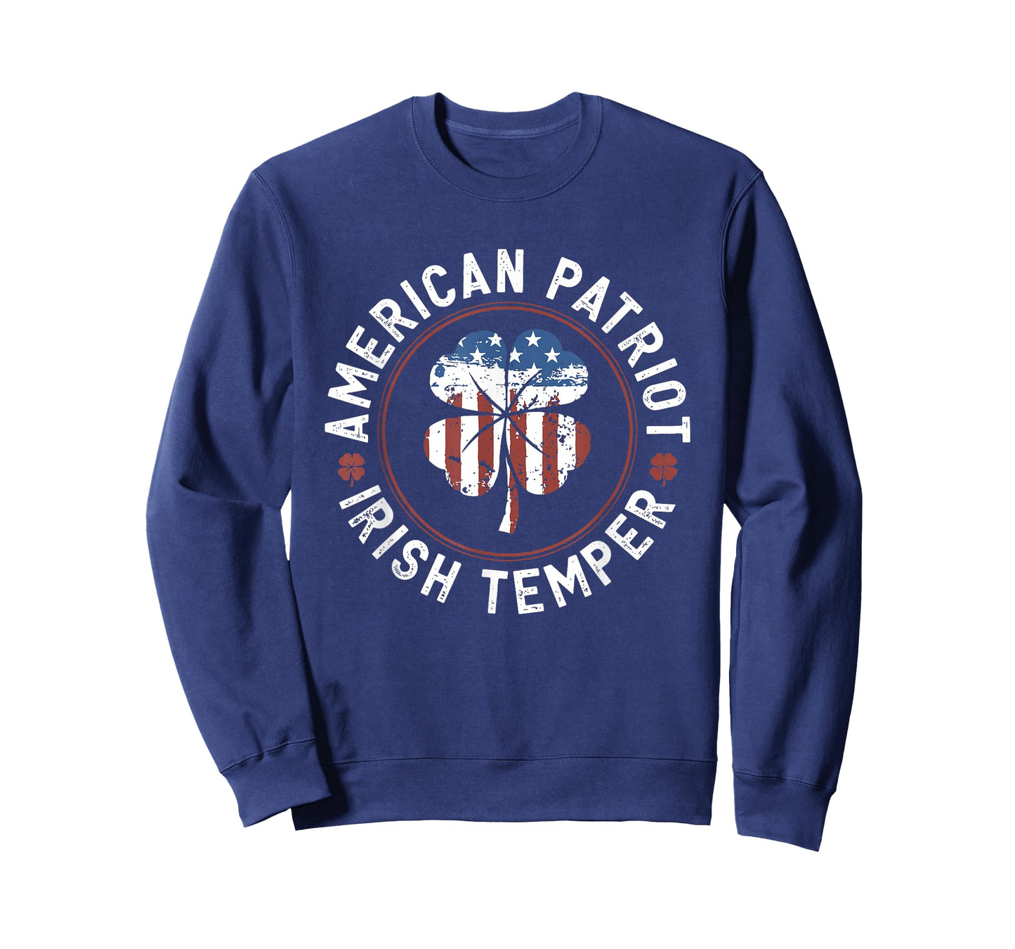 Retro American Patriot Irish Temper Funny St Patricks Day T-Shirt