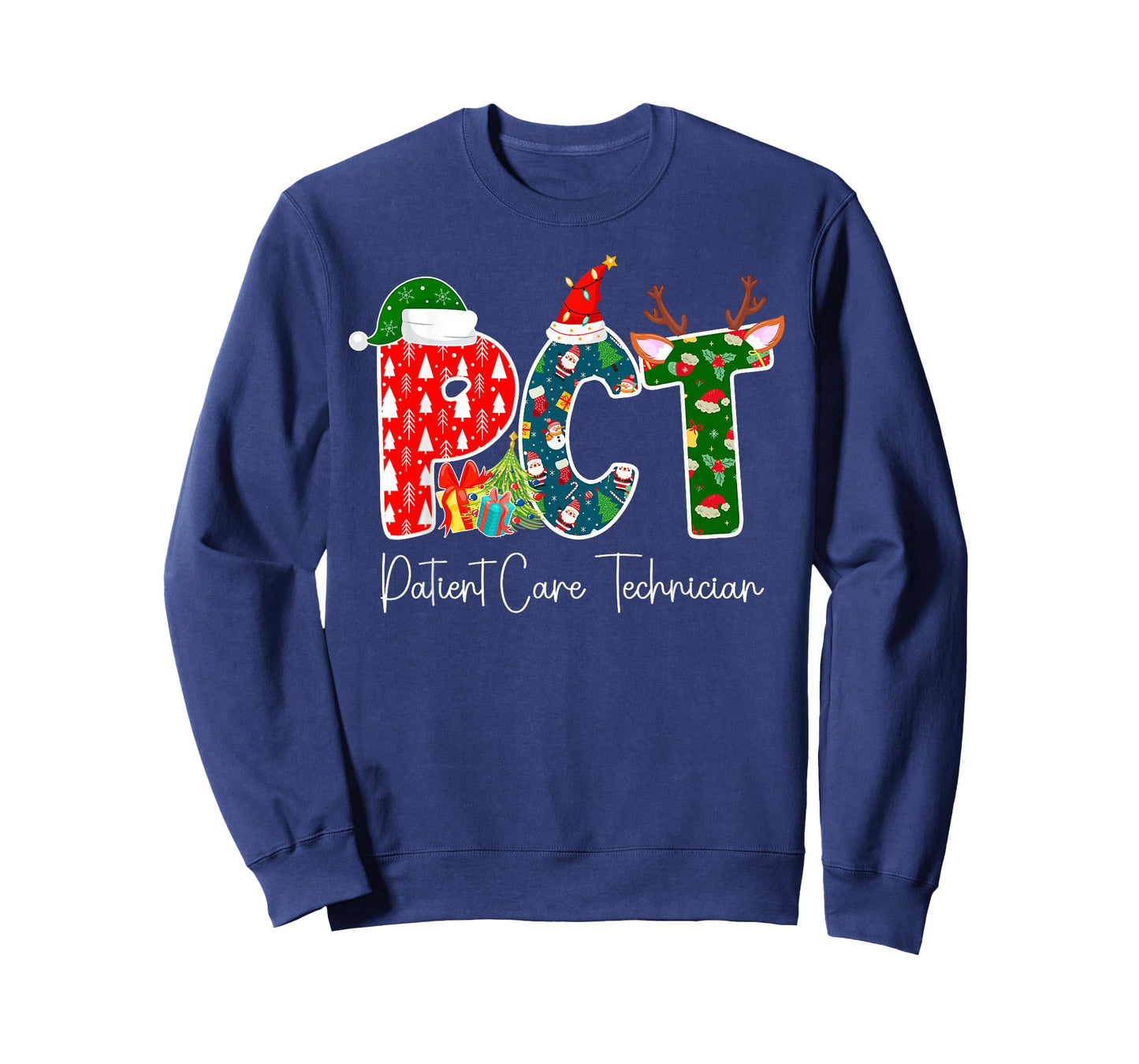 PCT Christmas Patient Care Technician Xmas Family Group T-Shirt