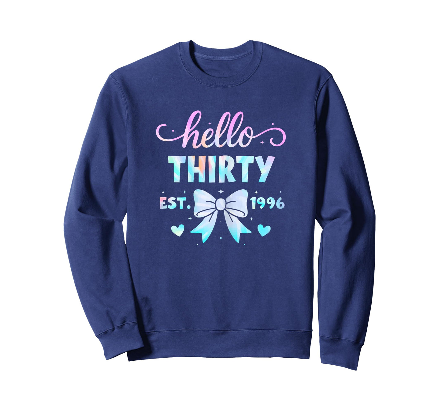 Hello Thirty Coquette Bow 30th Birthday Women 30 Year Old T-Shirt