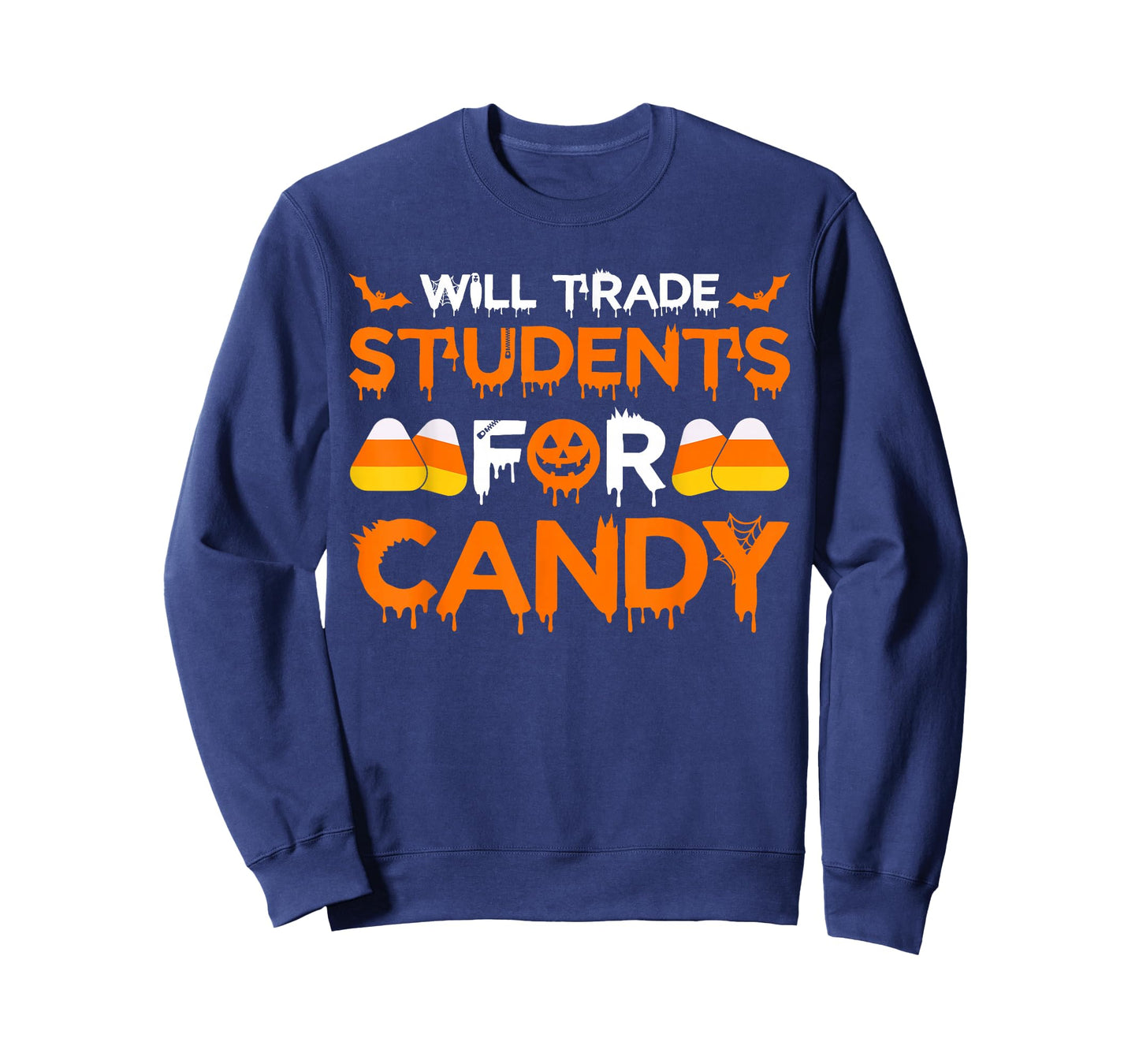Will Trade Students for Candy Halloween Teacher School Humor T-Shirt