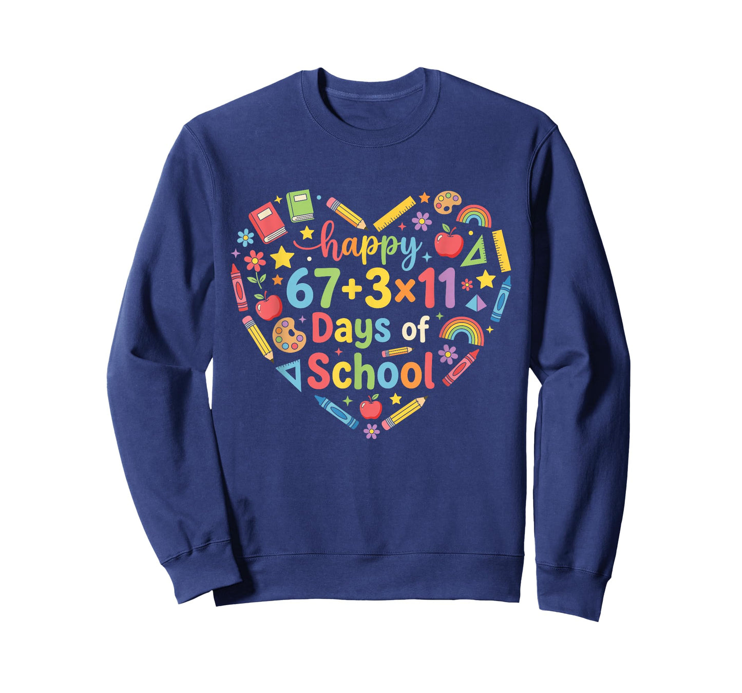 Happy 100 Days of School Math Equation 100th Day Teacher 67 T-Shirt