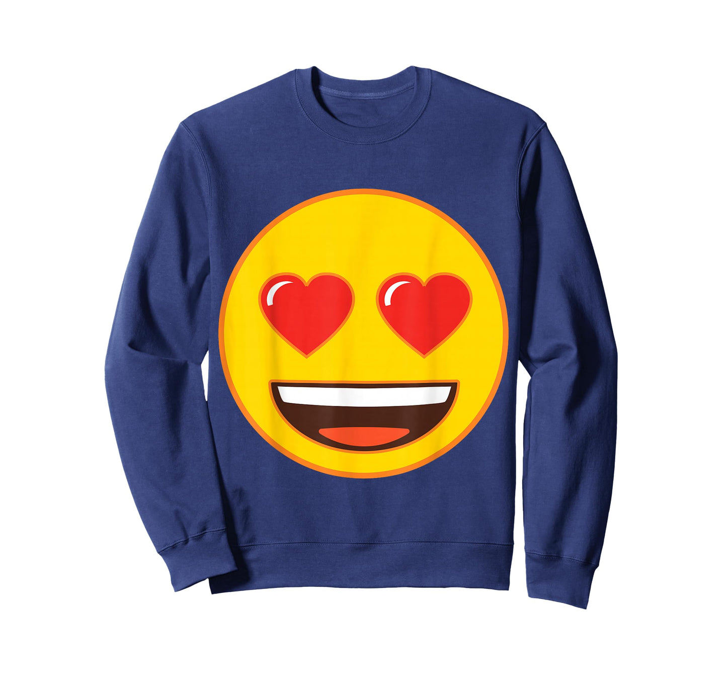 Official Emoji Heart Eyes Yellow Smile Face T-Shirt