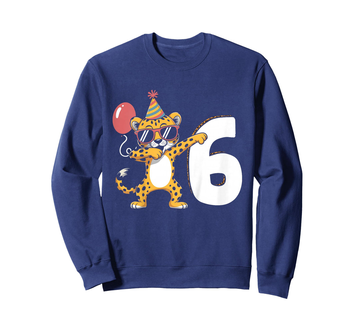 Dabbing Cheetah 6th Birthday Boy T-Shirt