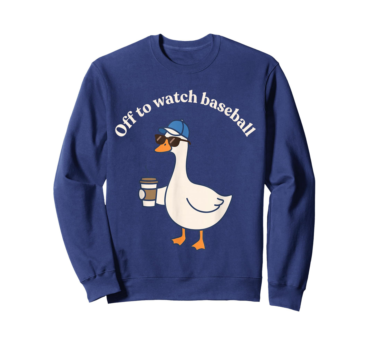 Funny Off to Watch Baseball Silly Goose Men Women T-Shirt