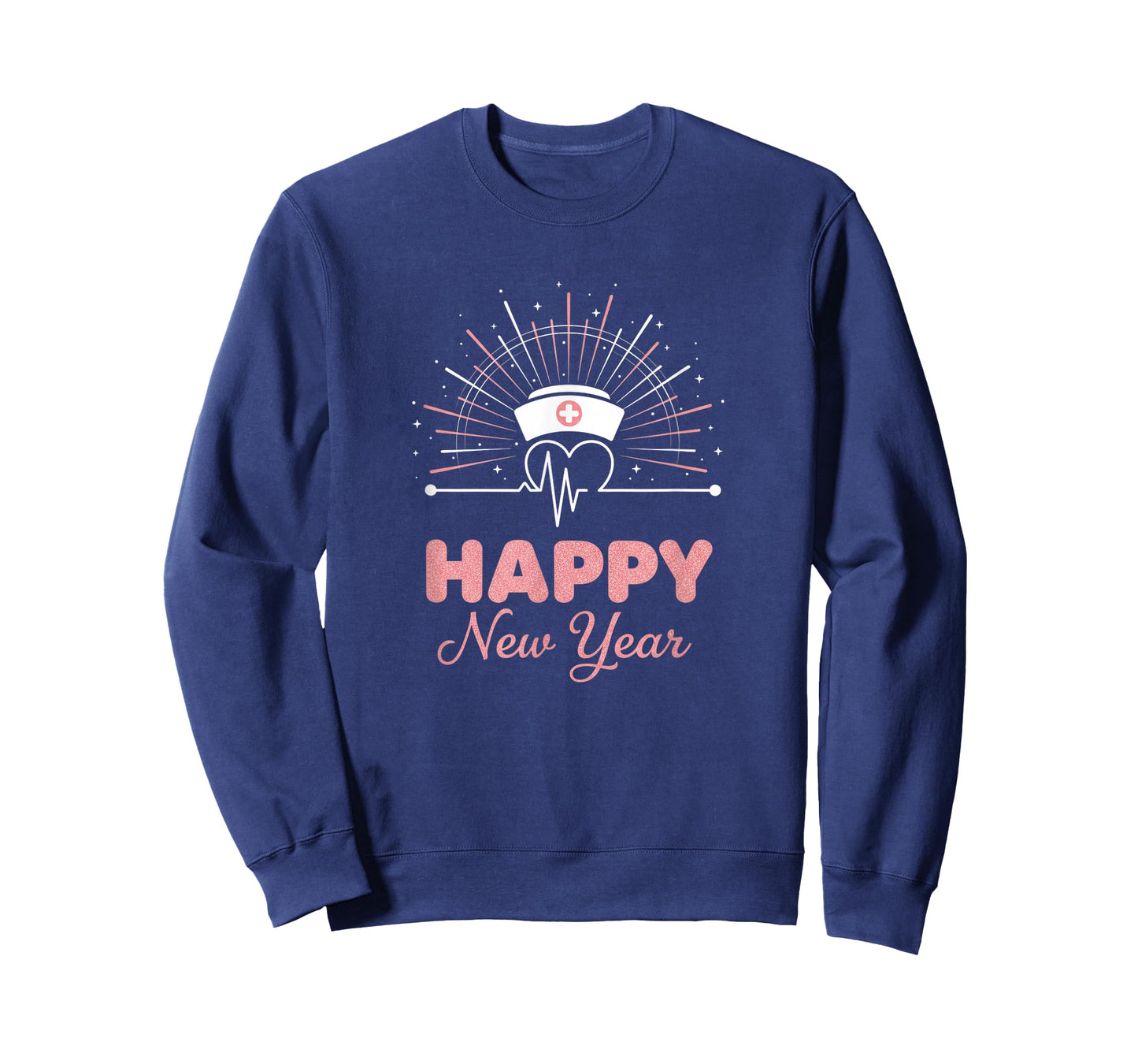 New Year Nurse Heartbeat, Happy New Year NYE Design T-Shirt