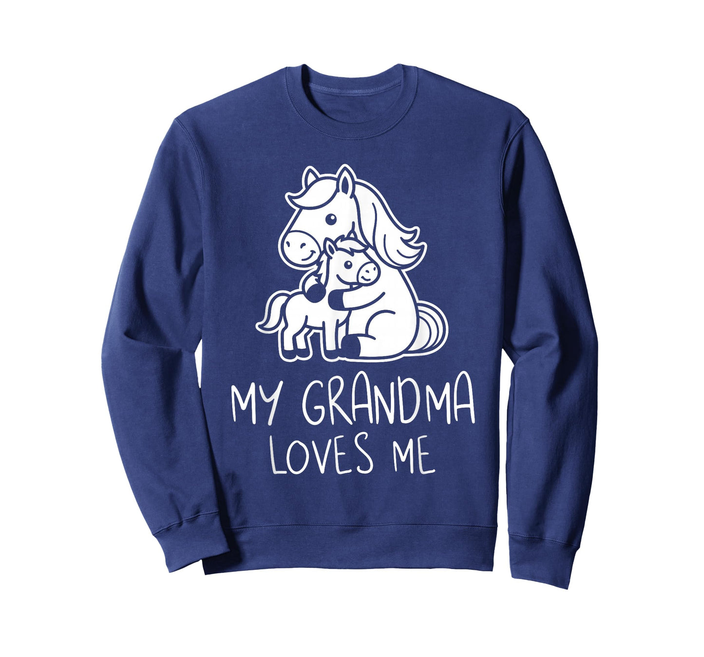 Cute Baby & Grandma My Grandmom Loves Me Horse T-Shirt