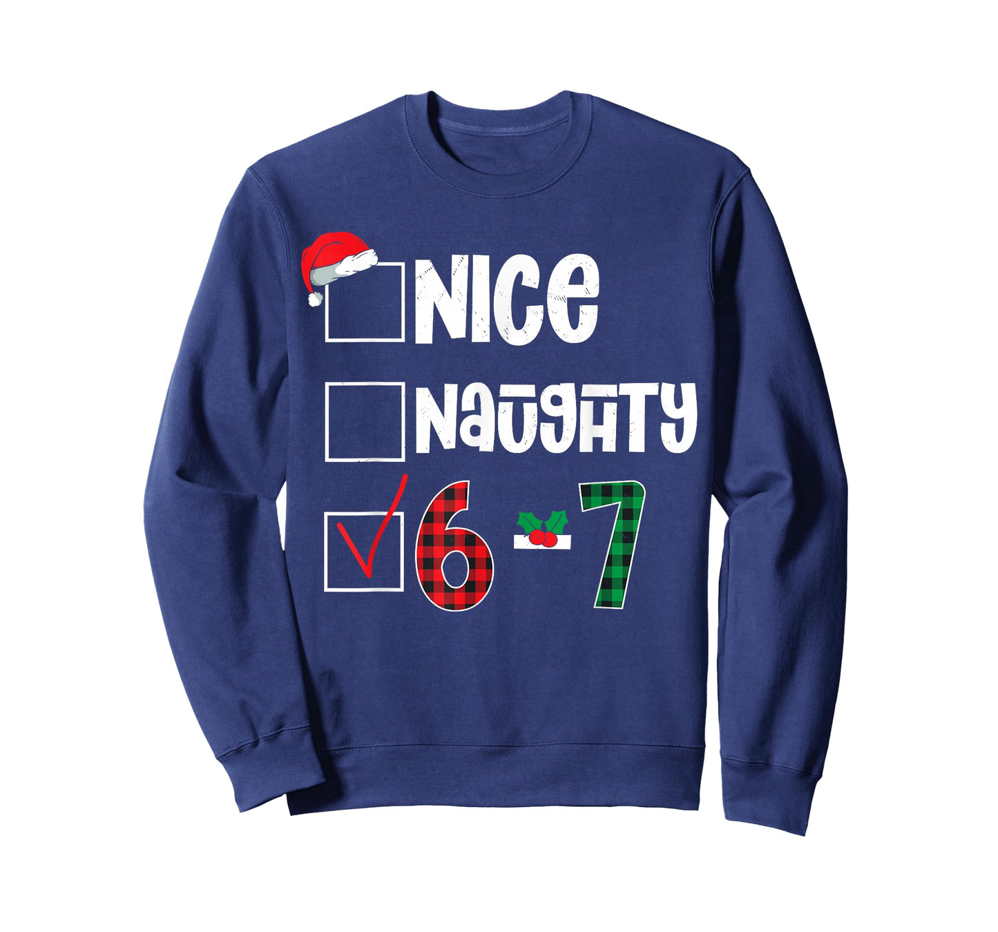 Funny 67 Christmas Meme Six Seven Xmas 6-7 Boys Kids Teens T-Shirt