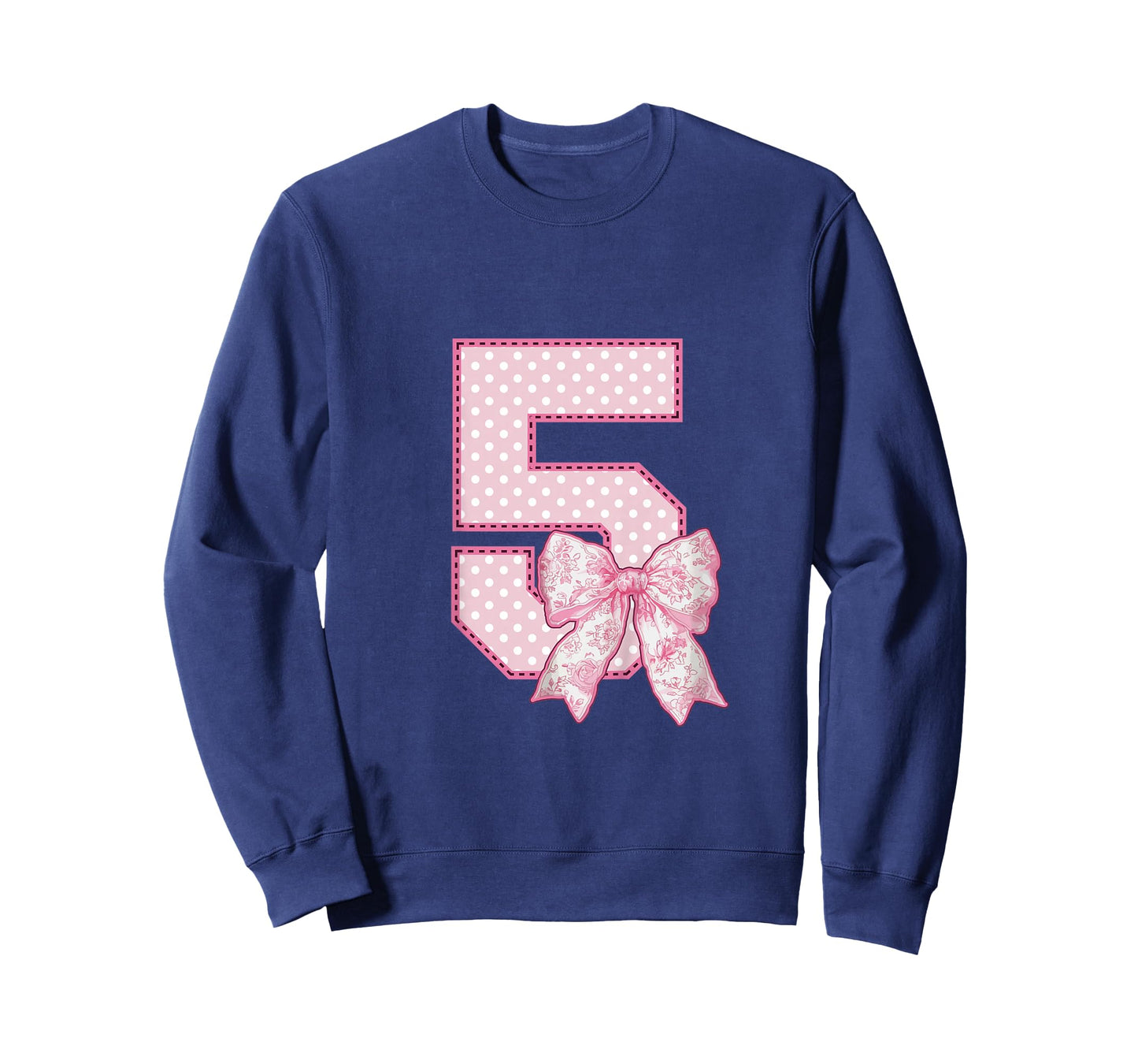 Kids 5th Birthday Shirt Girl Coquette Bow Kids Five 5 Year Old T-Shirt