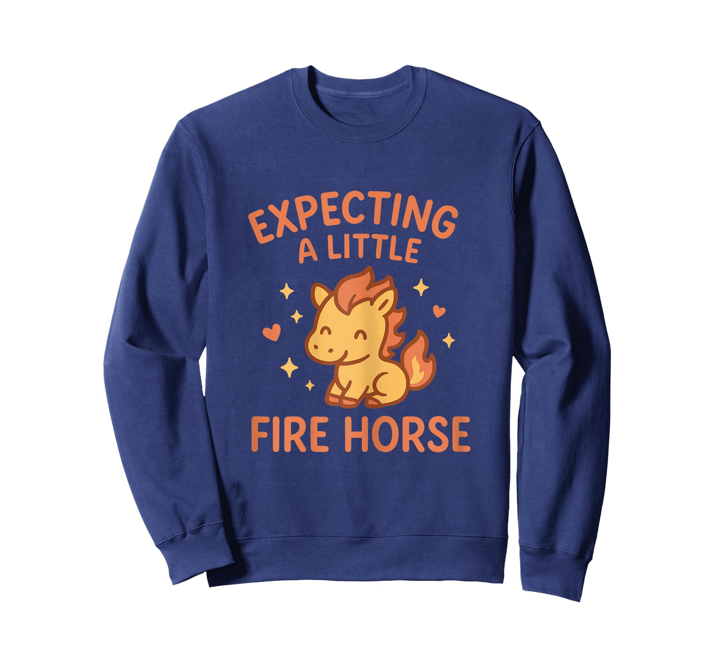 Expecting A Little Fire Horse Cute Funny Maternity T-Shirt
