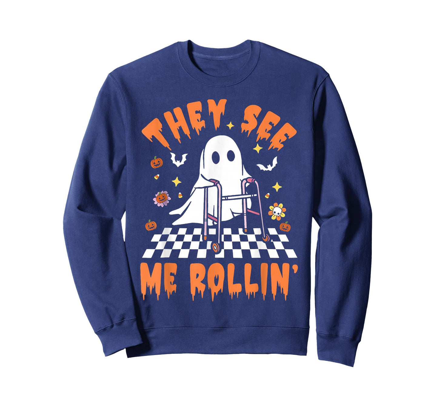 Physical Therapy Halloween They See Me Rolling Spooky PT PTA T-Shirt