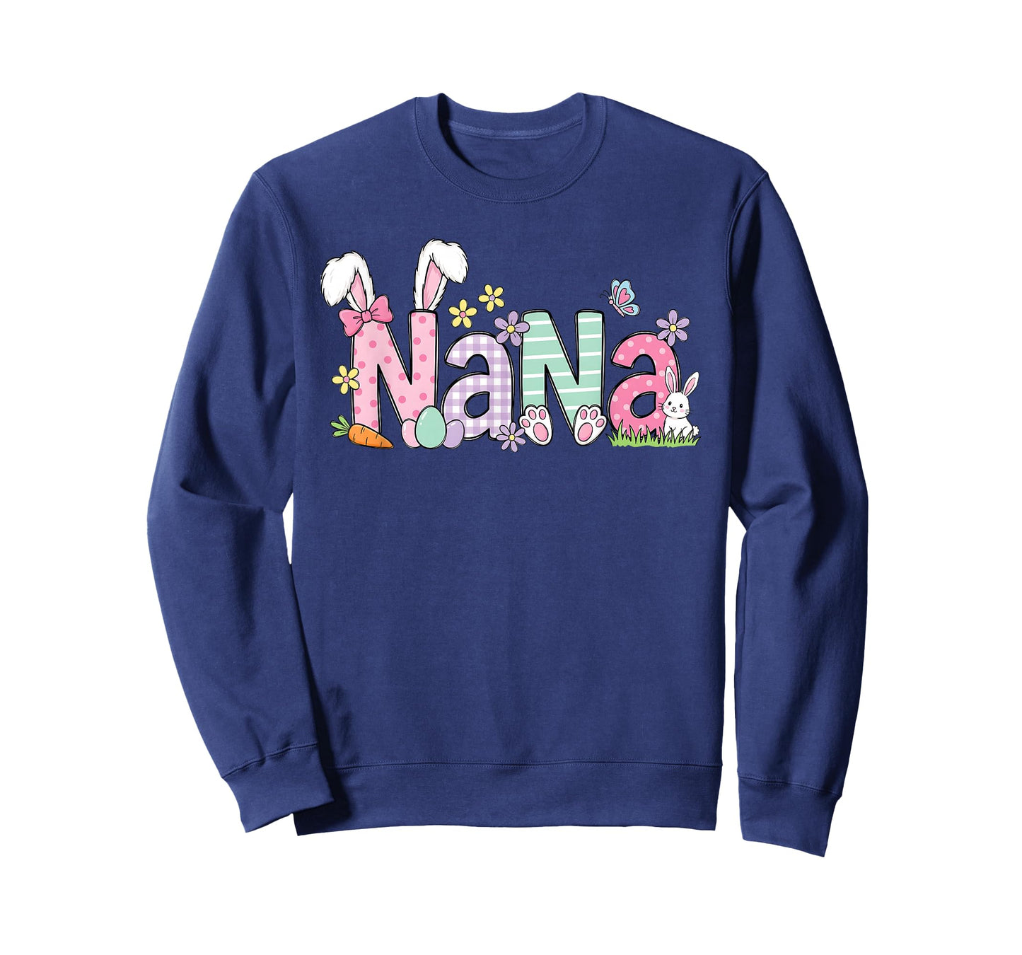 Happy Easter Nana Bunny Ears for Grandma Grandmother T-Shirt