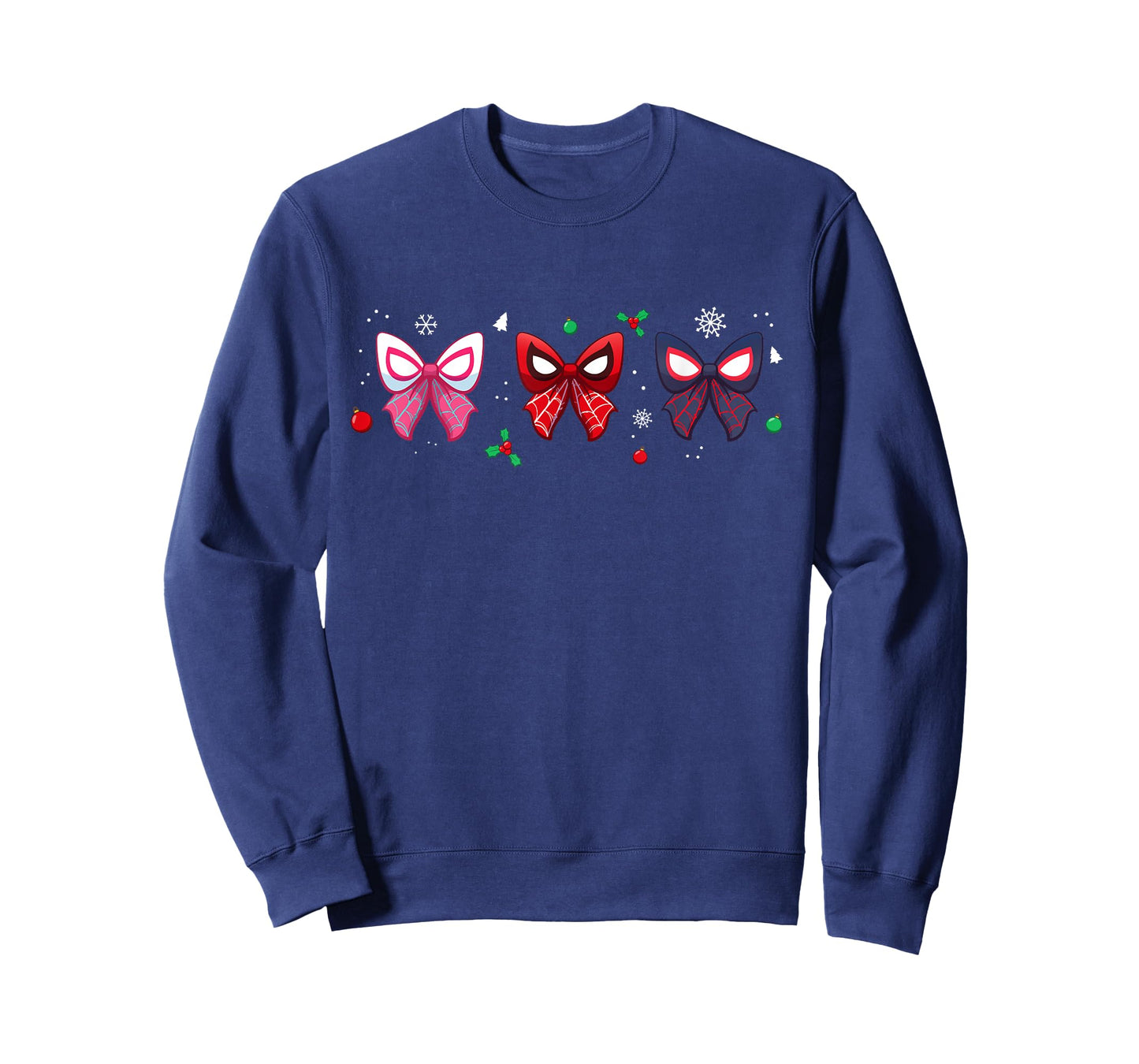 Marvel Spider-Man Trio Christmas Coquette Cute Holiday Bows T-Shirt