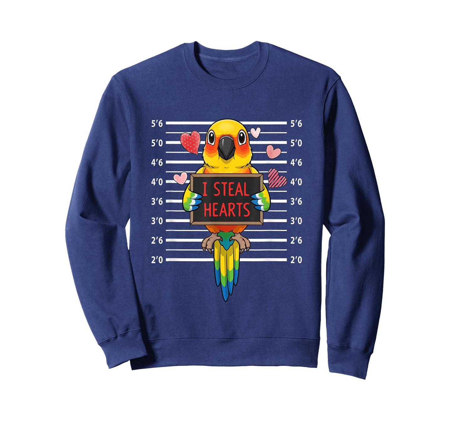 I Steal Cute Hearts Valentine's Day Sun Conure Bird Lover T-Shirt