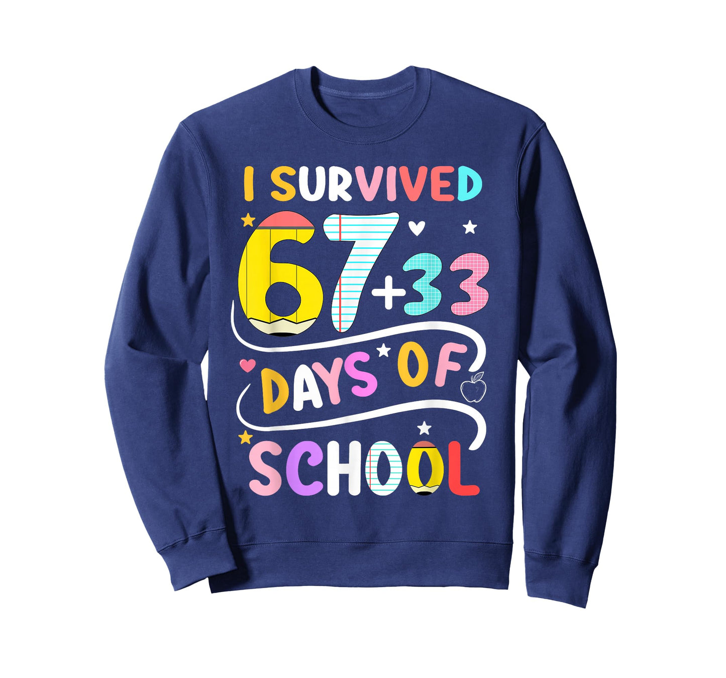 I Survived 100 Days of School Smarter 67 Teacher Boys Girls T-Shirt
