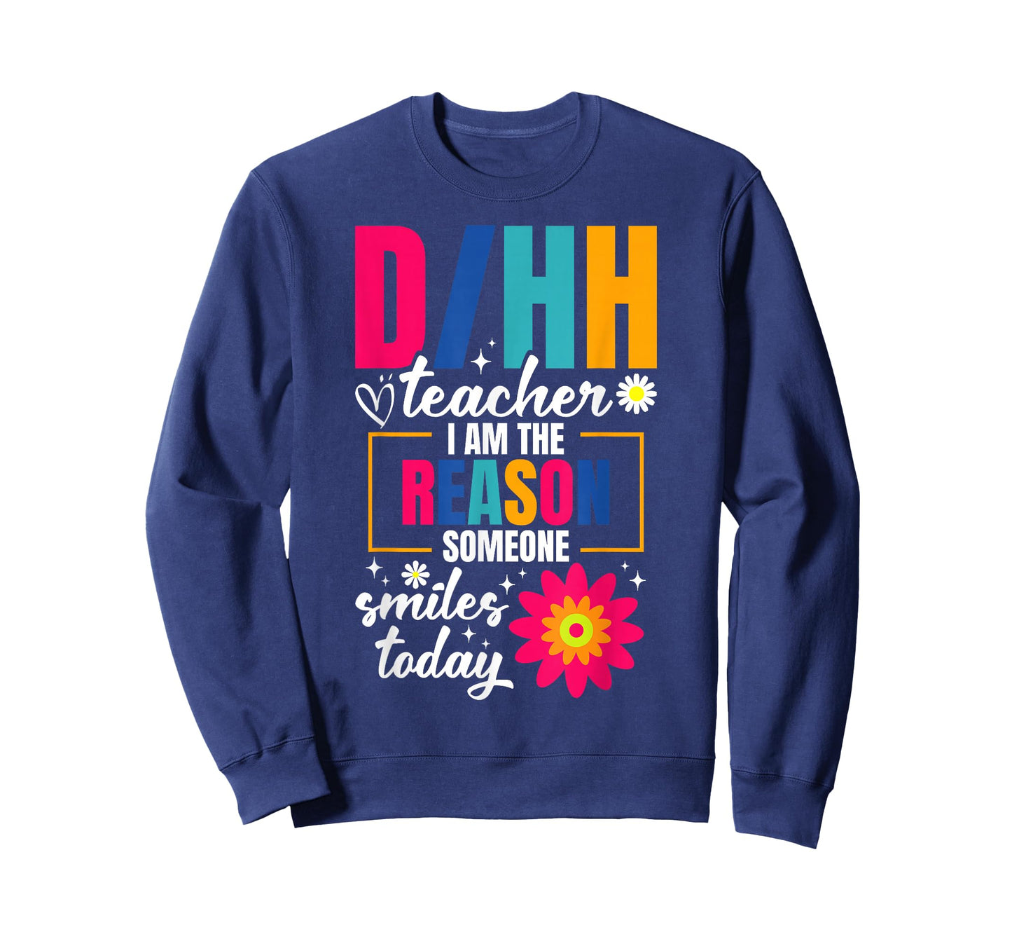 Deaf Hard of Hearing Teacher Smiles ASL D/HH Teacher T-Shirt