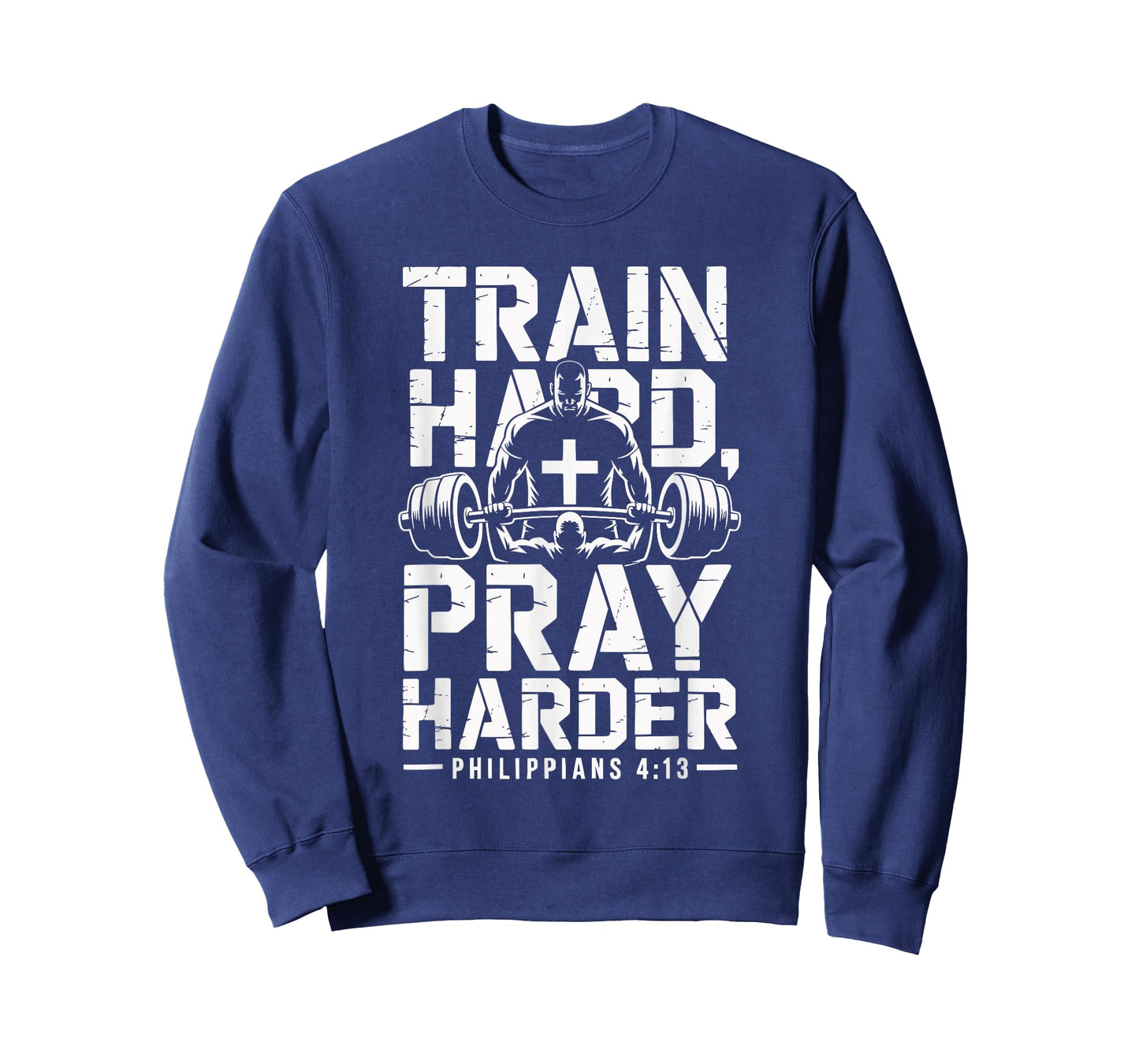 Train Hard Pray Harder Christian Personal Trainers T-Shirt