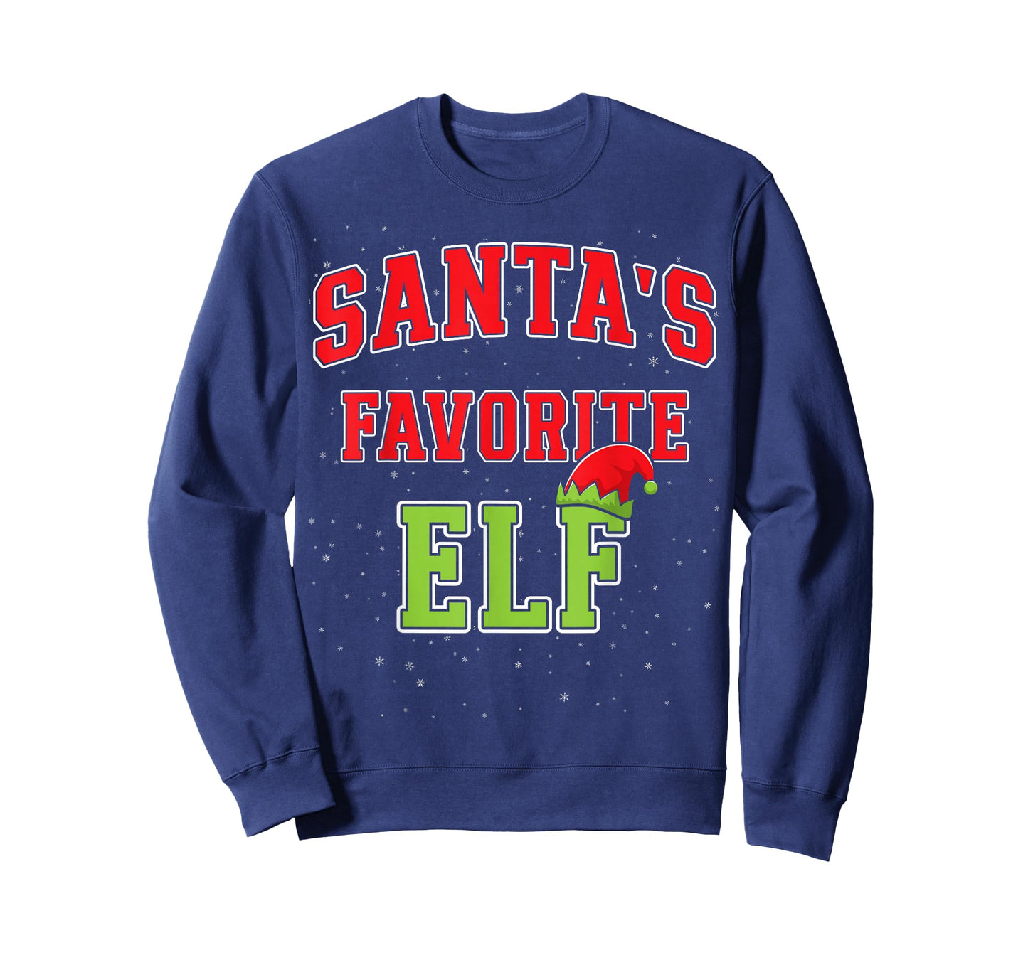 Santa's Favorite Elf Christmas Family Matching Group Xmas T-Shirt