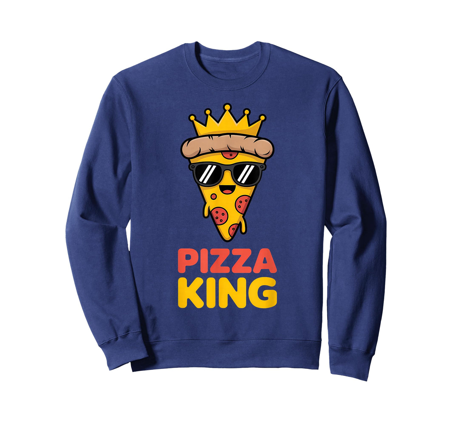Pizza King Funny Pizza Lover Pepperoni Slice T-Shirt