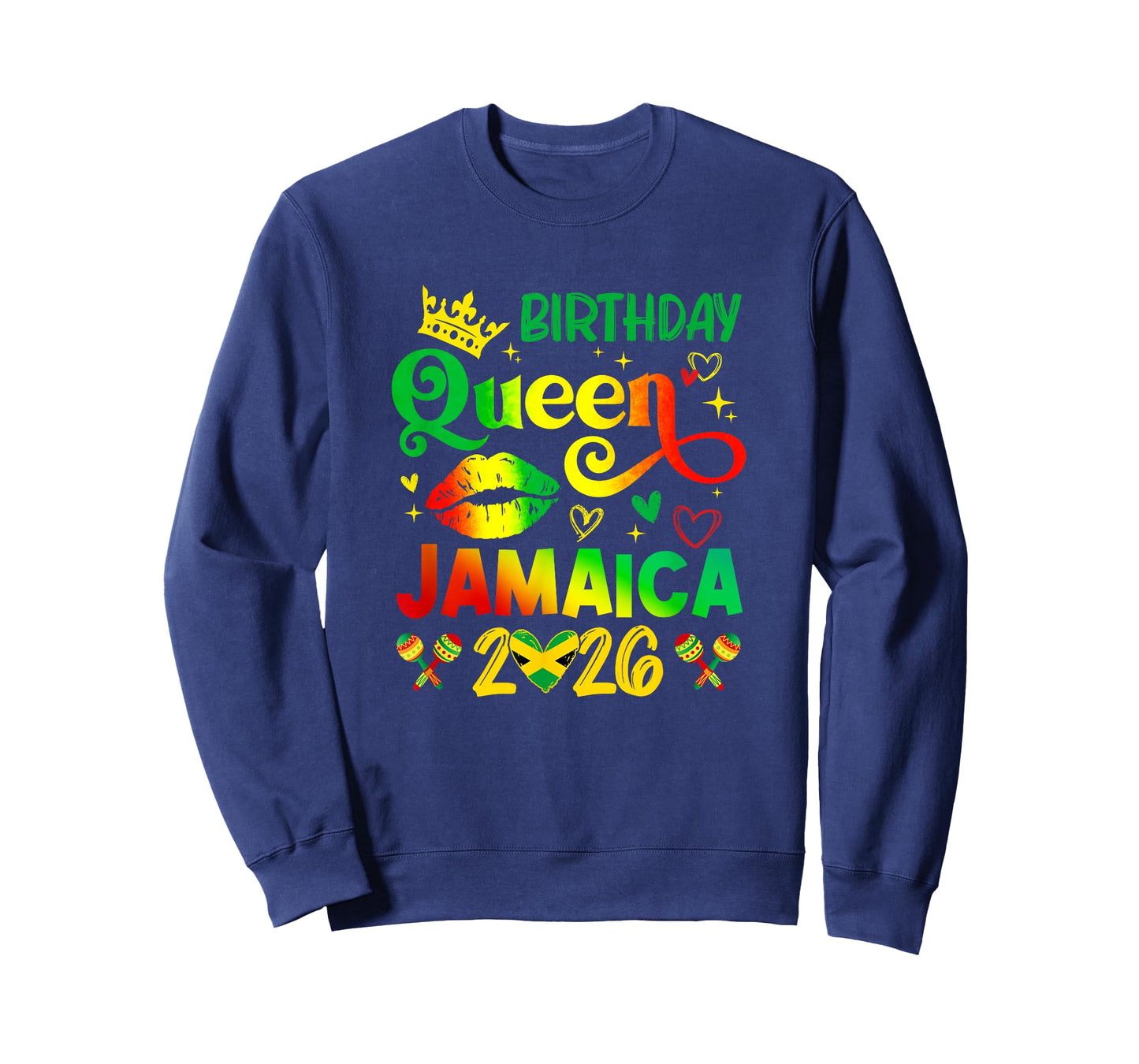 Funny Birthday Queen Jamaica 2026 Birthday Trip Vacation T-Shirt